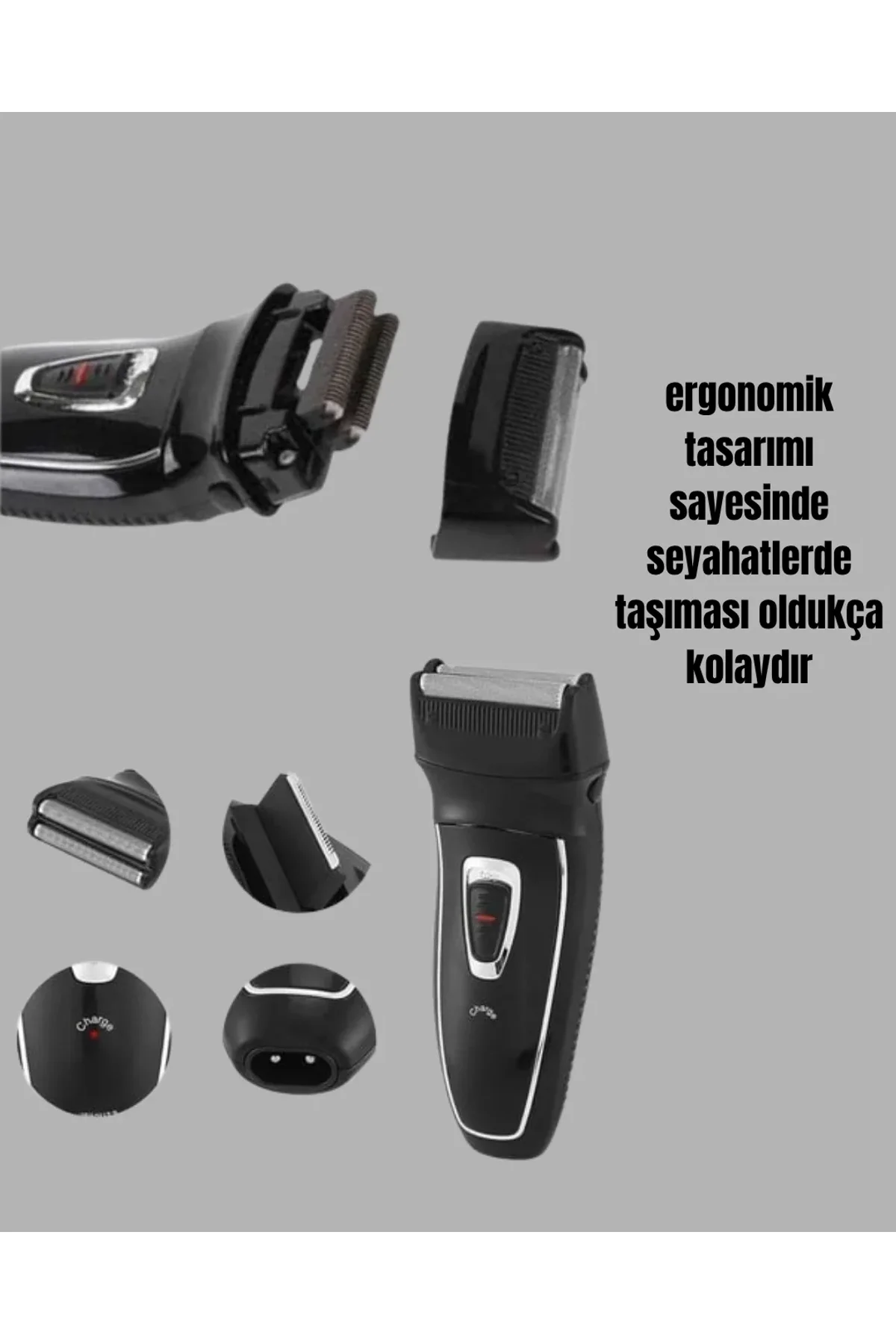 Kablosuz Kuru Tıraş Makinesi Folyo Başlıklı - Just Cheap Store Görsel 3