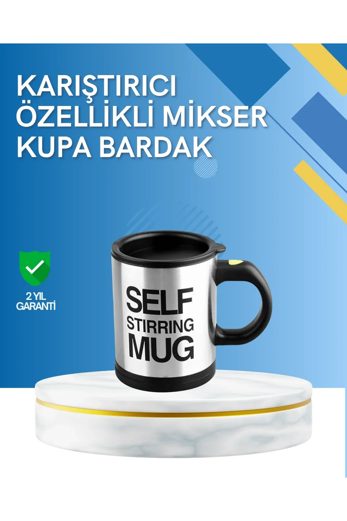 Çift Katmanlı Termos Özellikli Karıştırma Motorlu Kupa - Just Cheap Store Görsel 2