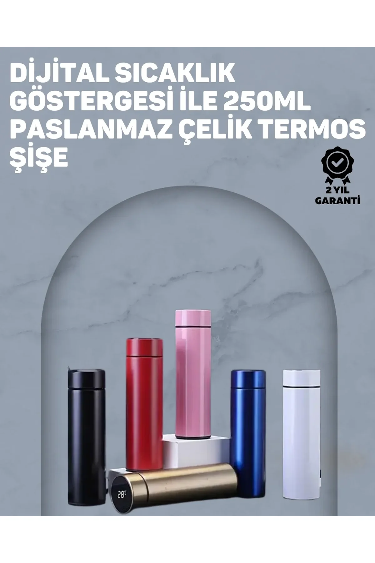 12 Saat Sıcak, 24 Saat Soğuk Tutabilen Paslanmaz Termos - Just Cheap Store Görsel 2
