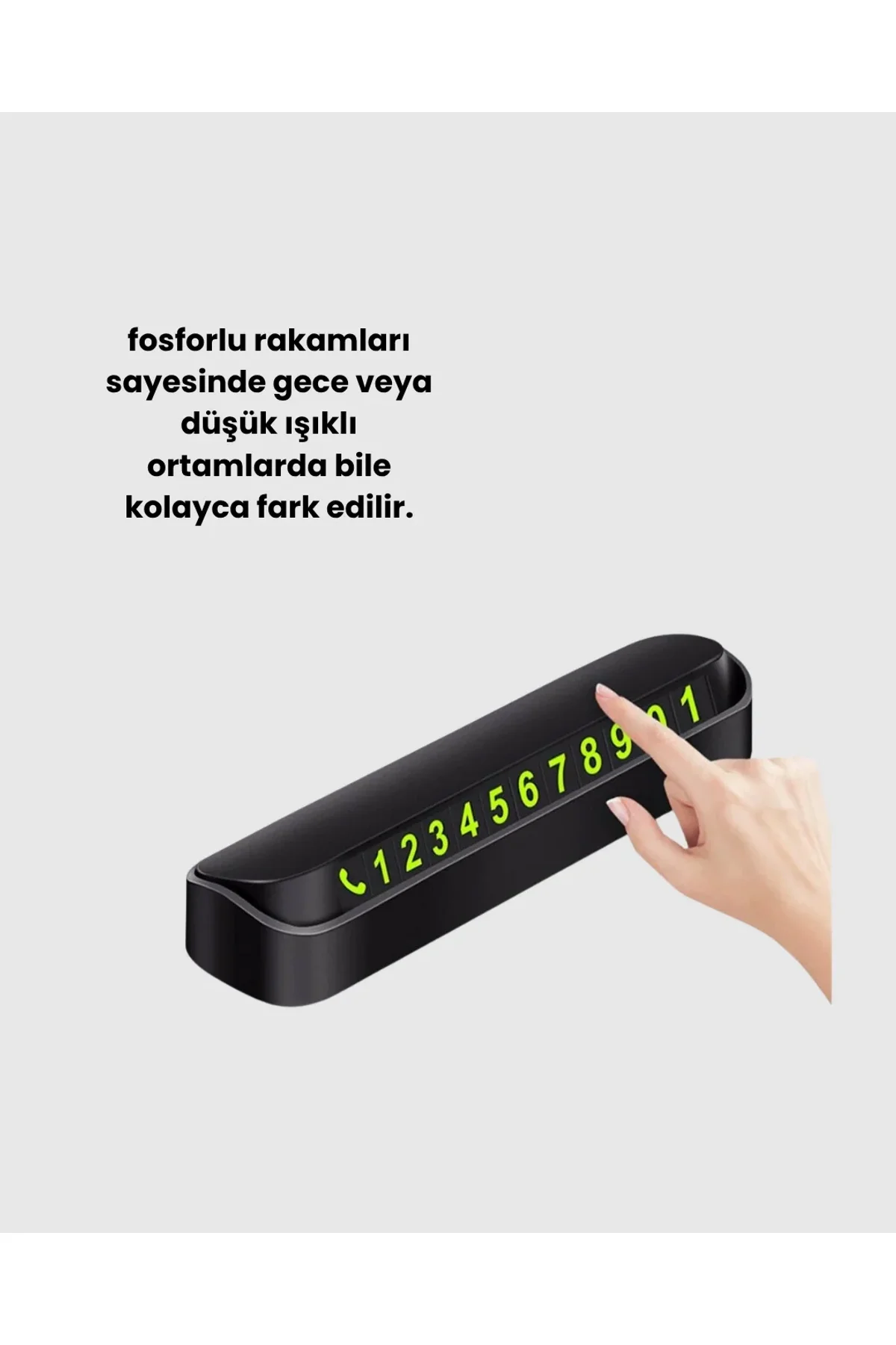 Kompakt Fosforlu Park Numaratörü – Gündüz Şıklığı, Gece Görünürlüğü - Just Cheap Store Görsel 4