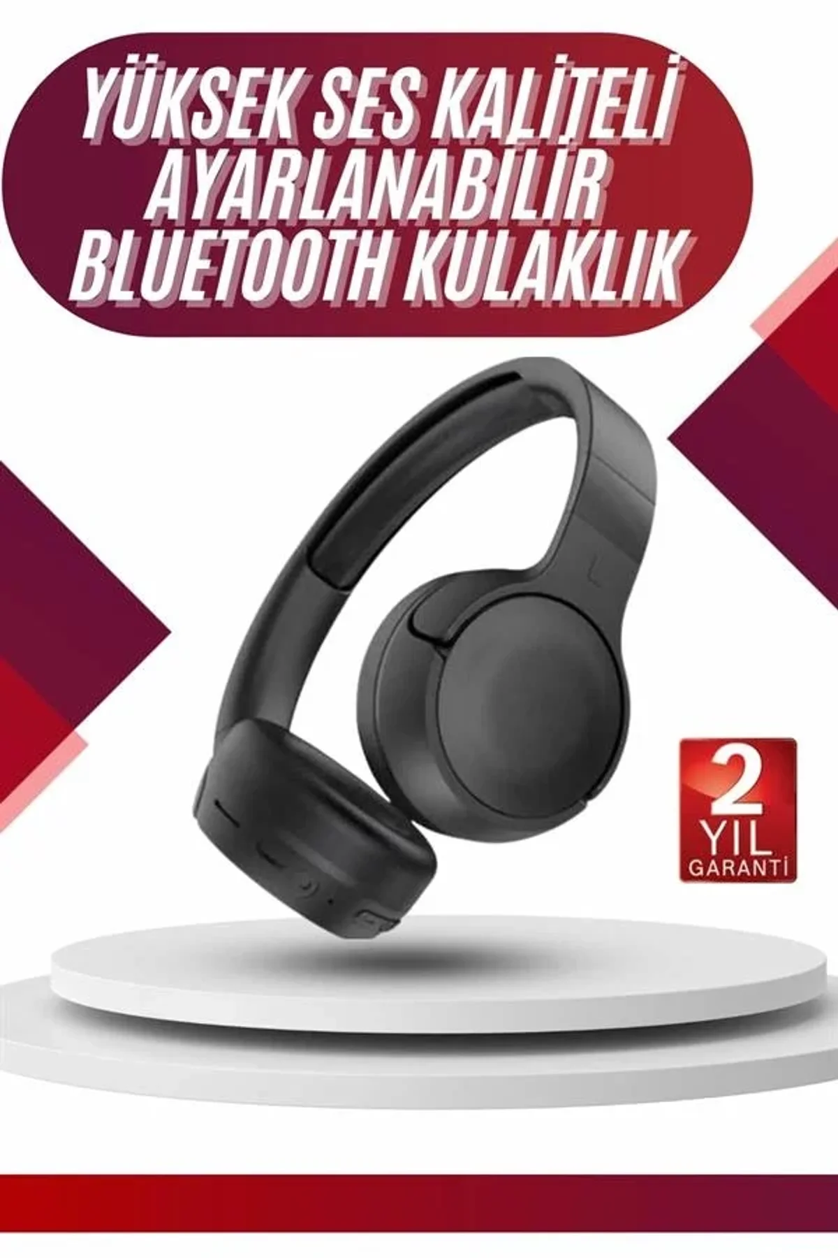 Yeni Nesil Kulak Üstü Bluetooth Kulaklık Type-c Girişli Yüksek Ses Kaliteli - Just Cheap Store Görsel 3
