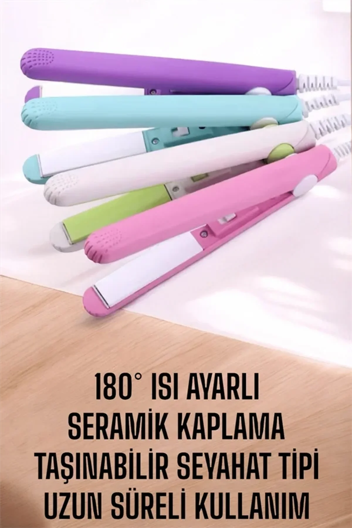 180°c Isı Ve Uzun Süre Kalıcı Düzlük Sağlayan Mini Saç Düzleştirici - Just Cheap Store Görsel 5