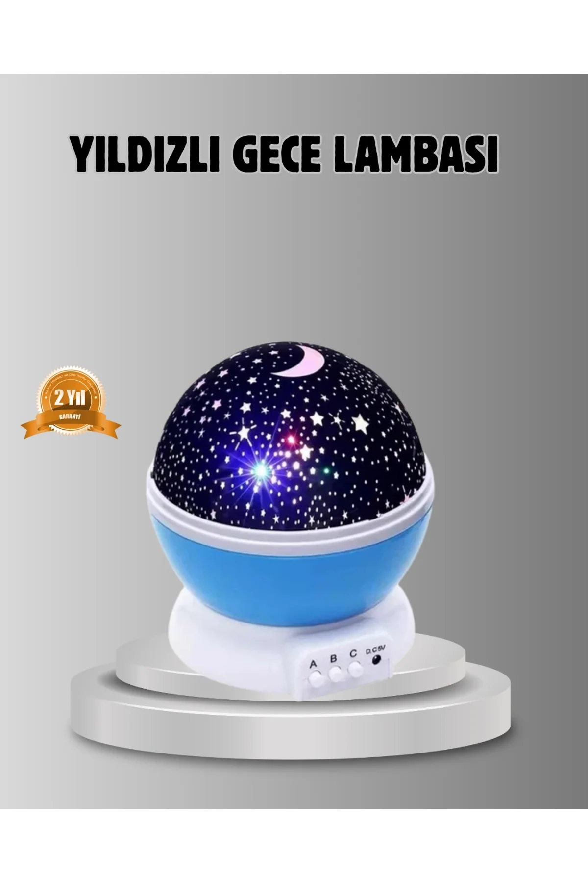 Çocuk Gece Lambası 6 Modlu Renkli Led Enerji Tasarruflu Masal Işığı