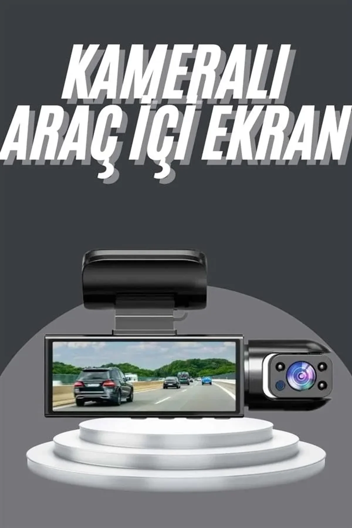 Video Ve Fotoğraf Kaydedici Sürüş Kamerası Ön Ve Arka Çift Kameralı - Just Cheap Store Görsel 3