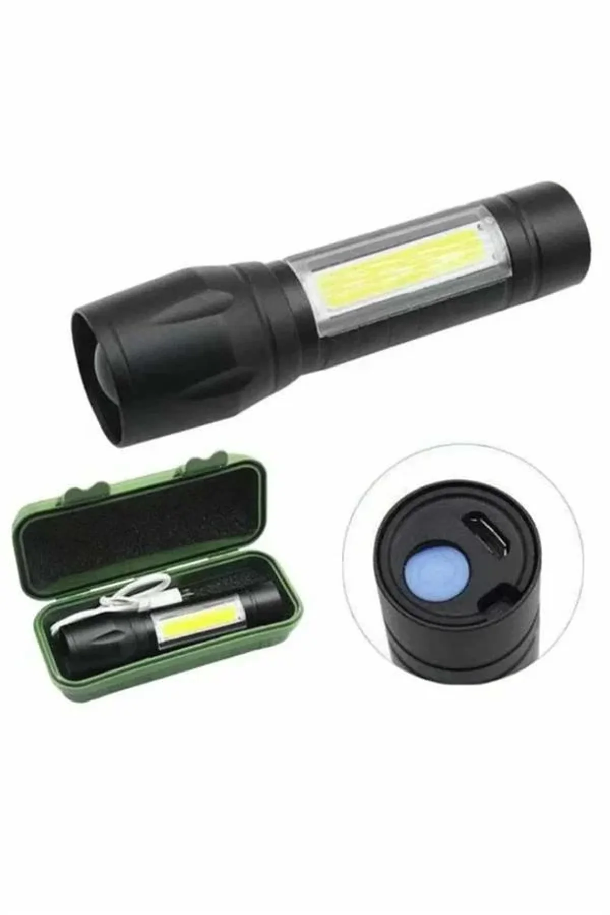 El Feneri Uzun Menzilli Usb Şarj Edilebilir Kamp Lambası - Just Cheap Store Görsel 4