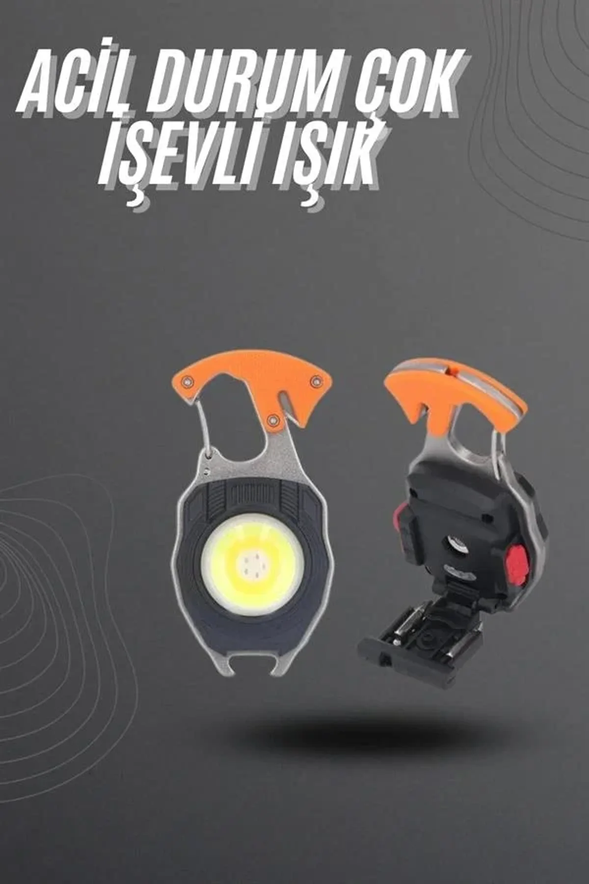 El Feneri Led Anahtarlık Çok Fonksiyonlu Mini Çakmak Özellikli - Just Cheap Store Görsel 3