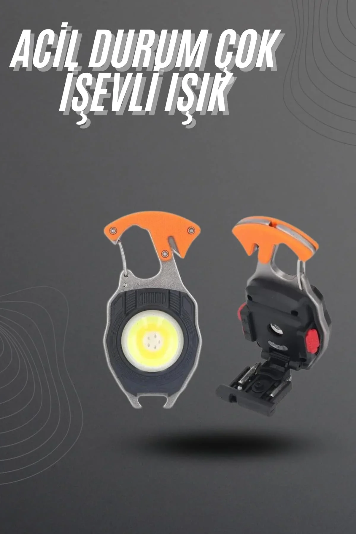 El Feneri Led Anahtarlık Çok Fonksiyonlu Mini Çakmak Özellikli - Just Cheap Store Görsel 2