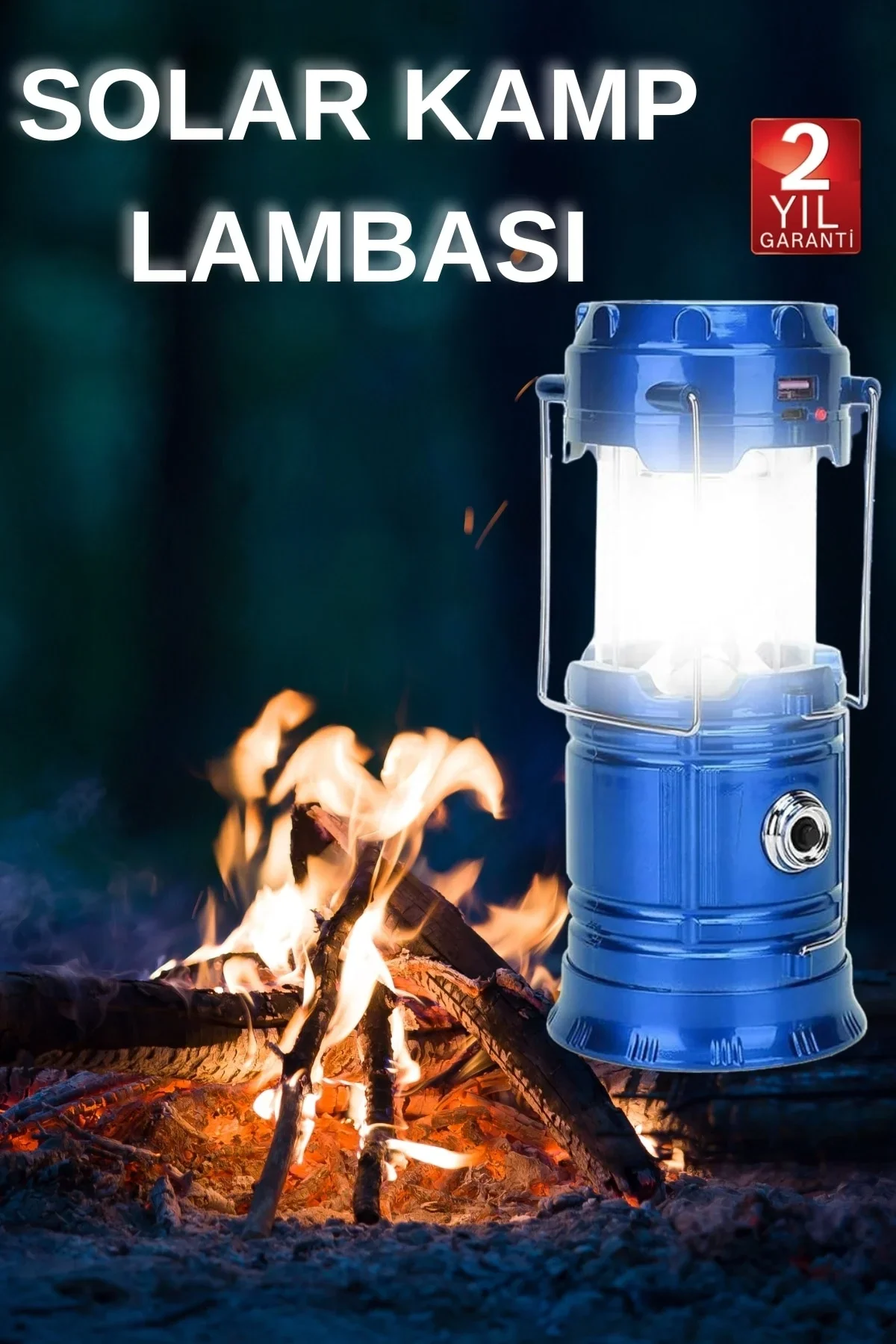 Kamp Lambası El Feneri Askılı Büyük Boy Usb Şarjlı Işıldak - Just Cheap Store Görsel 2
