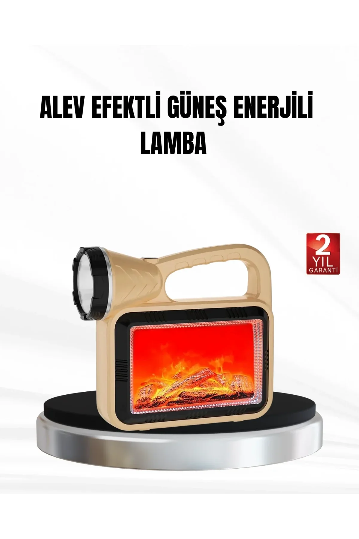 Solar Alev Işığı Cob Teknolojili Taşınabilir El Feneri Ve Kamp Lambası - Just Cheap Store Görsel 2