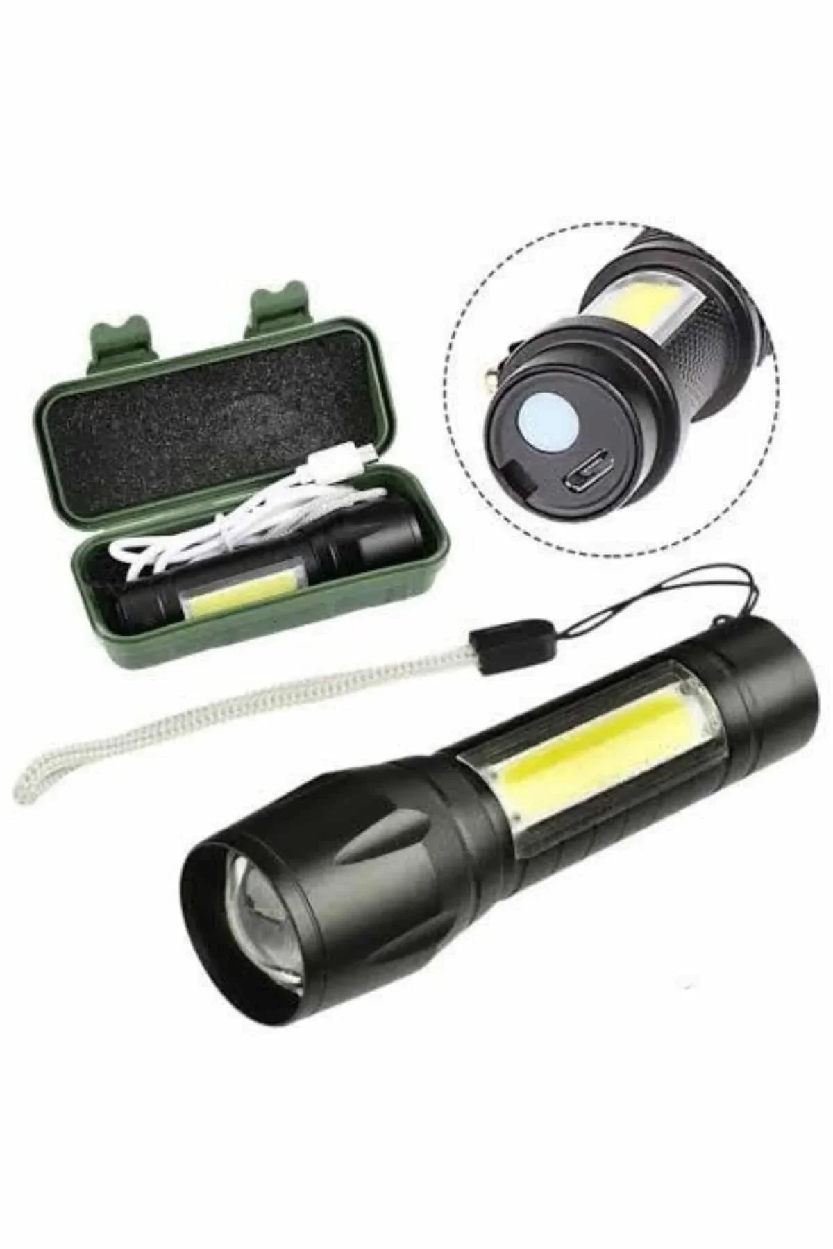 Led Lamba El Feneri Küçük Taşınabilir Usb Şarjlı Acil Durum Lambası - Just Cheap Store Görsel 3