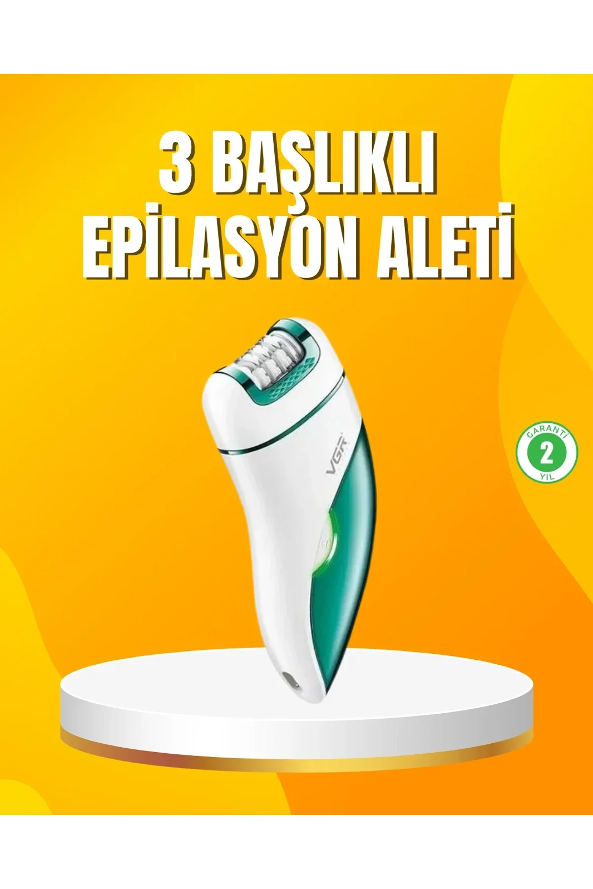 Şarjlı 3’ü 1 Arada Vgr Epilatör Led Işıklı Suya Dayanıklı Hassas Bölge Epilasyon Makinesi - Just Cheap Store Görsel 2