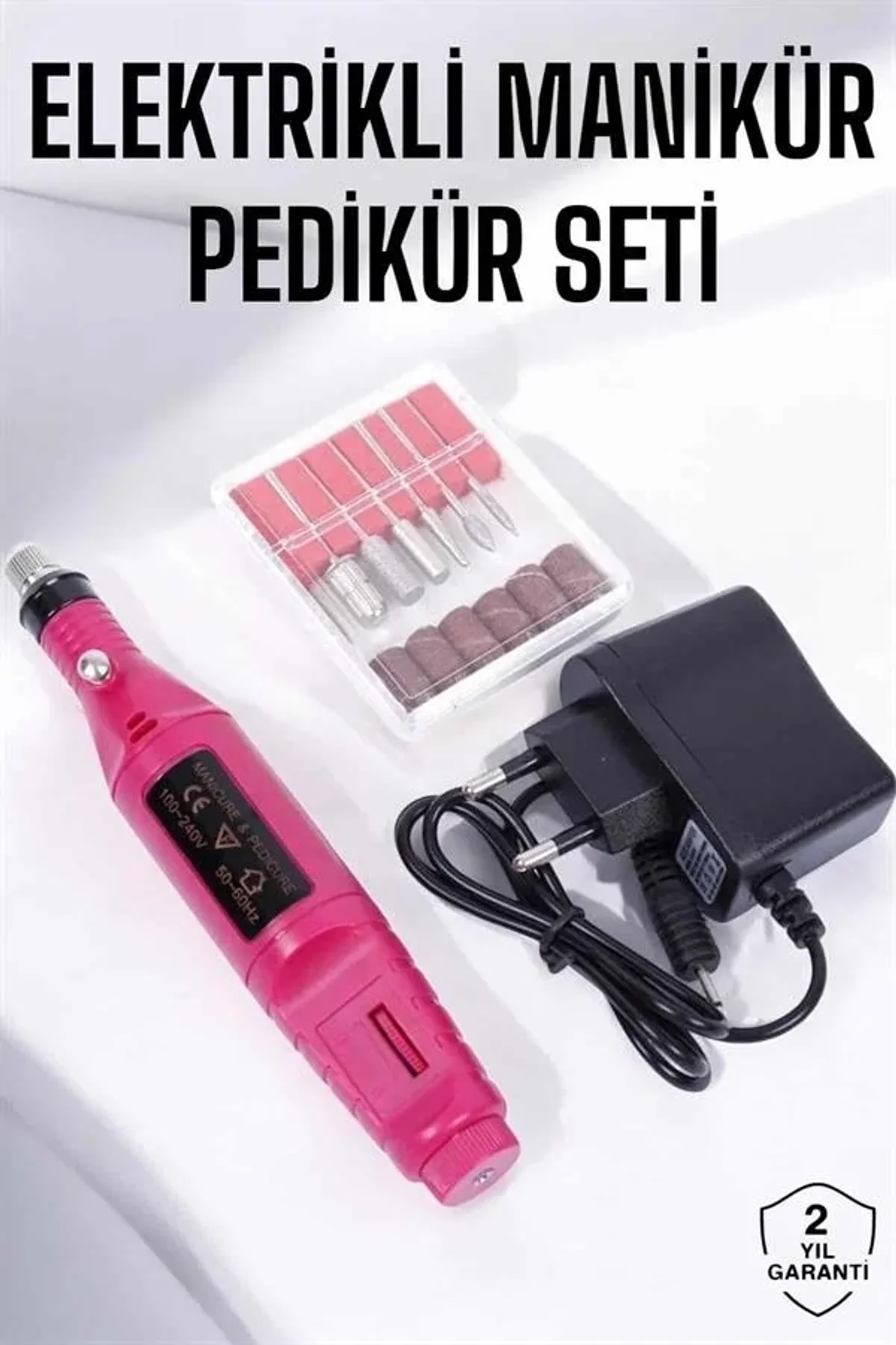 Elektrikli Manikür Pedikür Törpü Seti Protez Tırnak Nasır Temizleyici - Just Cheap Store Görsel 3