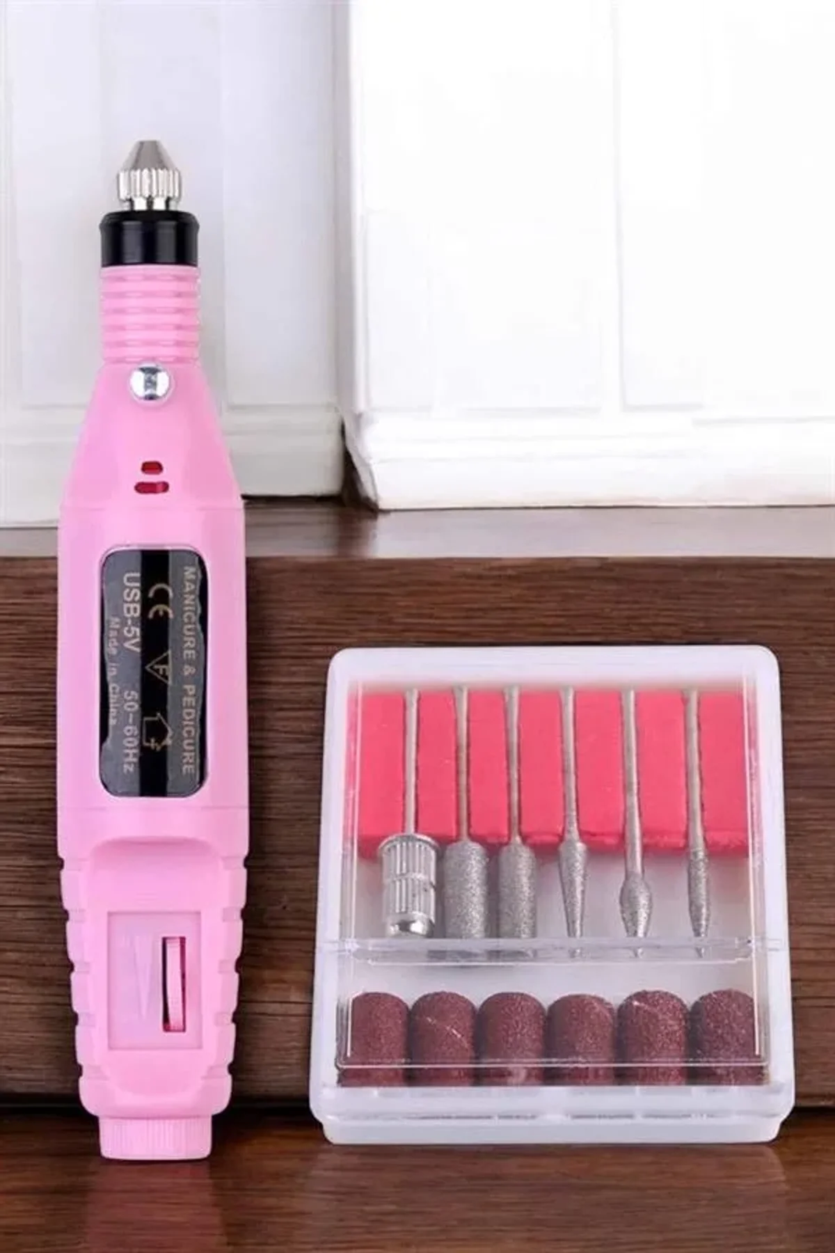 Elektrikli Manikür Pedikür Törpü Seti Protez Tırnak Nasır Temizleyici - Just Cheap Store Görsel 2