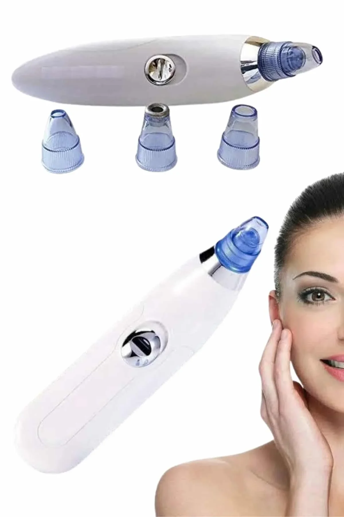 4 Başlıklı Pilli Vakumlu Siyah Nokta Temizleyici Akne Ve Sivilce Önleyici - Just Cheap Store Görsel 5