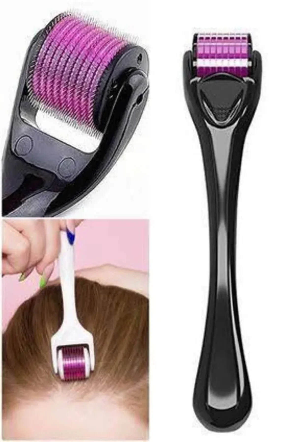 540 Iğneli Derma Roller 1mm Titanyum Uçlu Saç Kaş Serum Kullanımına Uygun - Just Cheap Store Görsel 2