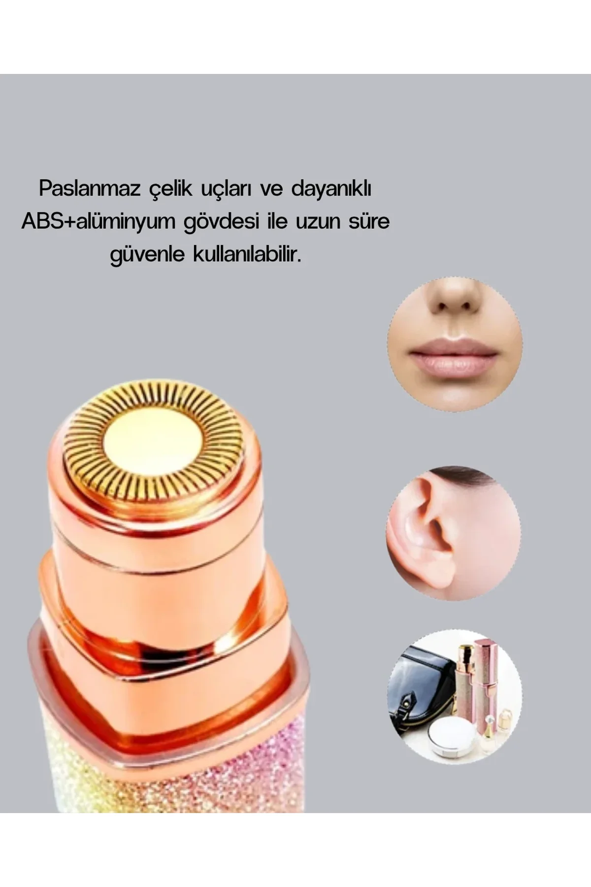 Mini Yüz Ve Kaş Epilatörü – 8000 Rpm Güçlü Motor Ve Paslanmaz Çelik Başlık - Just Cheap Store Görsel 5