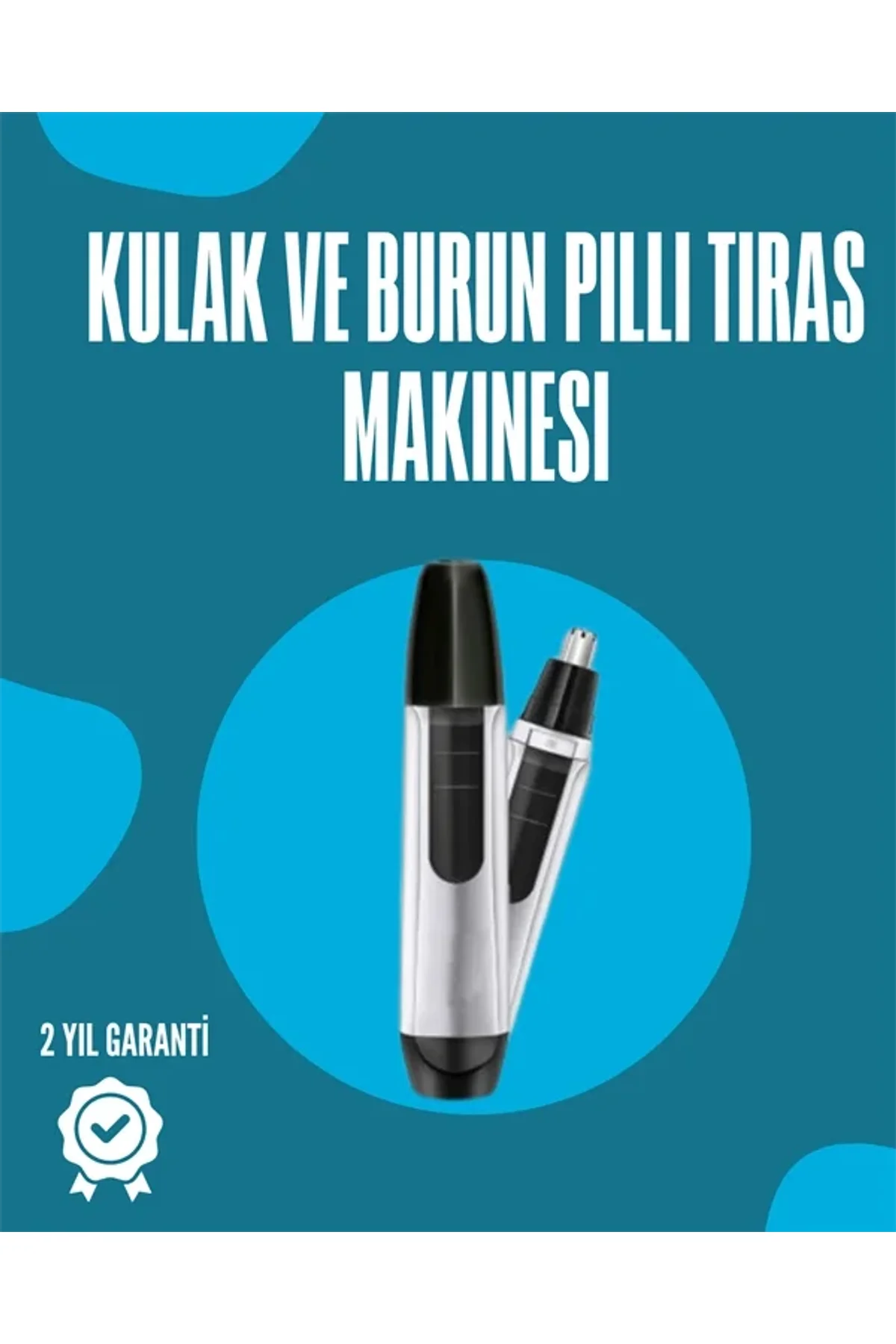 Pil İle Çalışan Kulak, Burun Ve Kaş Tımar Cihazı - Just Cheap Store Görsel 2