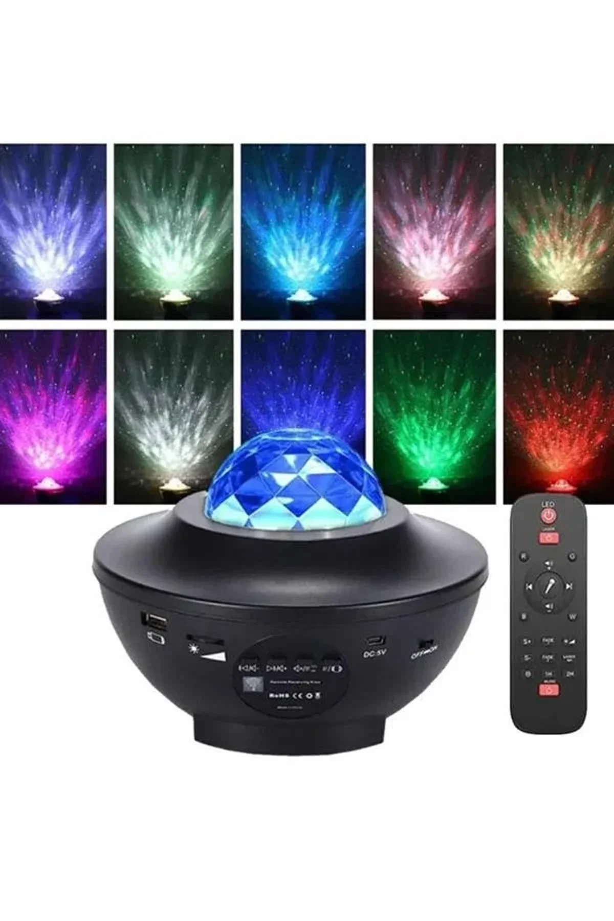 Dönen Işıklı Disko Topu Projektör Müzik Çalarlı Disco Speaker - Just Cheap Store Görsel 4