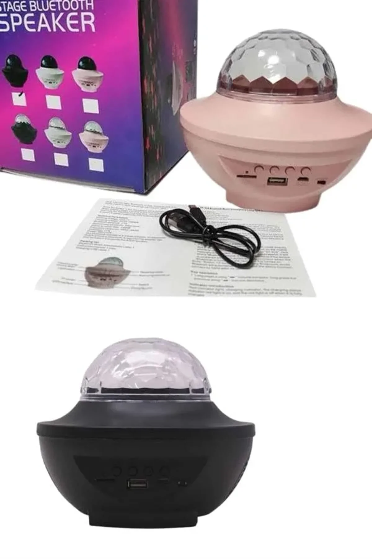 Dönen Işıklı Disko Topu Projektör Müzik Çalarlı Disco Speaker - Just Cheap Store Görsel 2