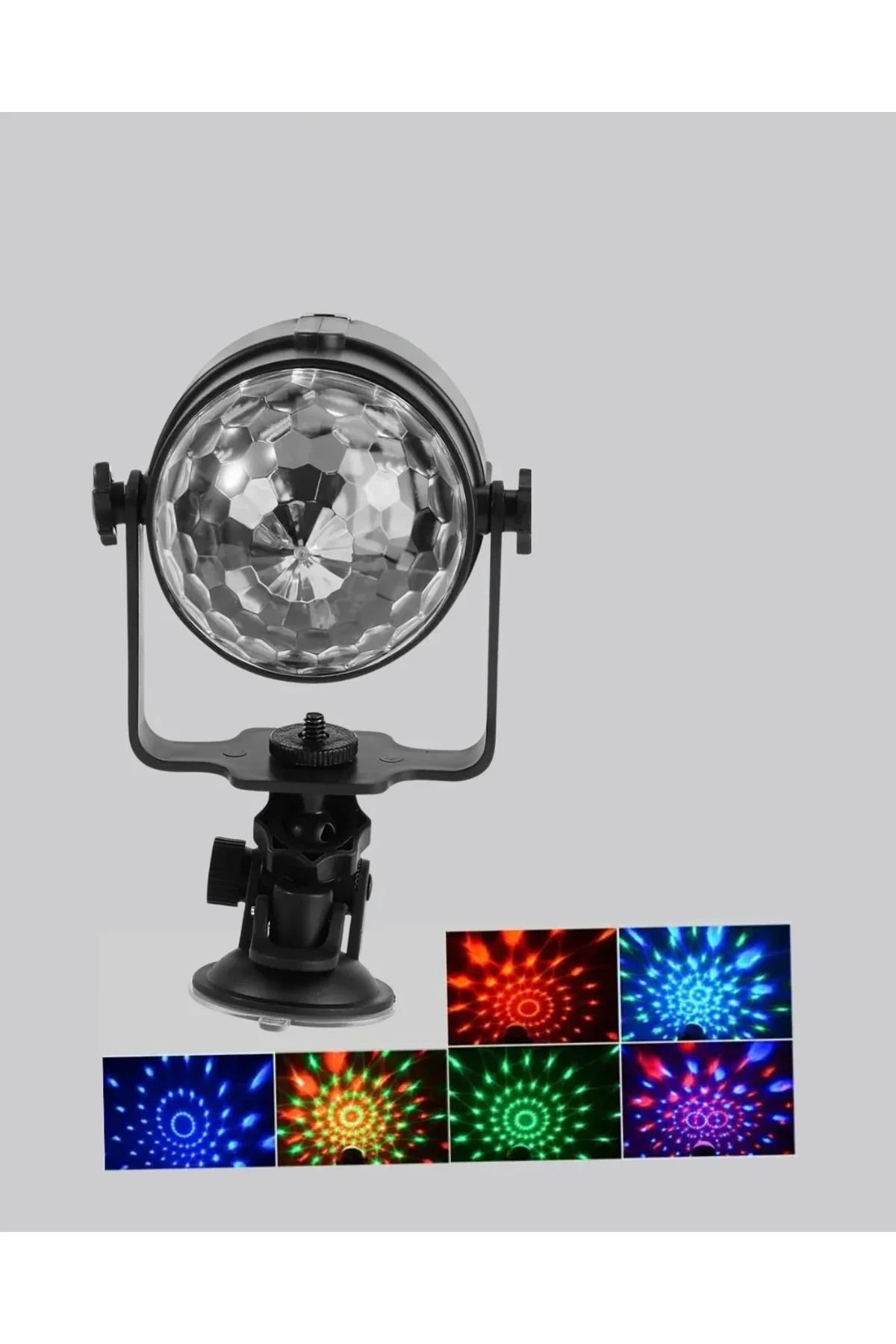 Müzik Ritmine Duyarlı Renkli Disko Topu – 7 Modlu Işıklı Parti Lambası - Just Cheap Store Görsel 3