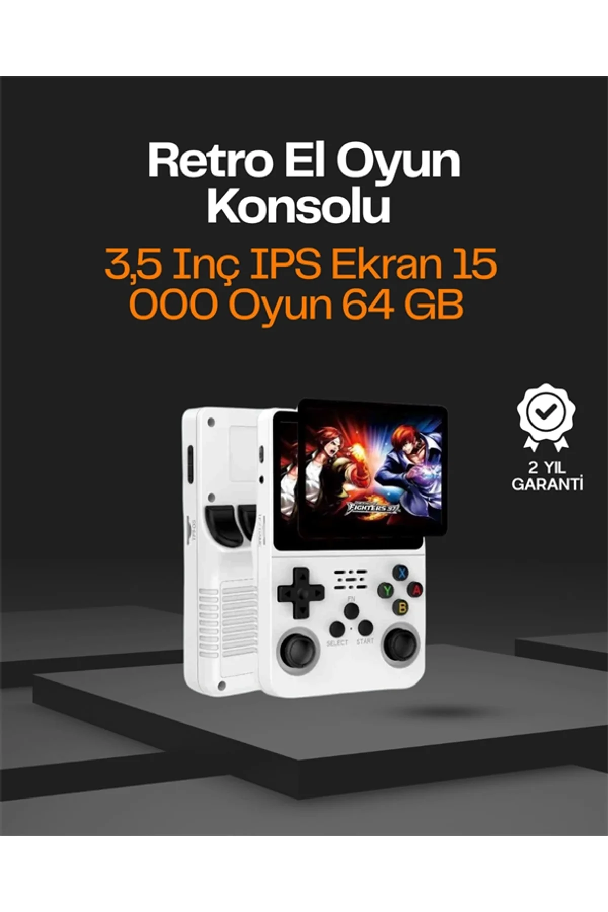 Taşınabilir Retro Oyun Konsolu – 15.000 Oyun, 64 Gb Depolama, Ips Ekran