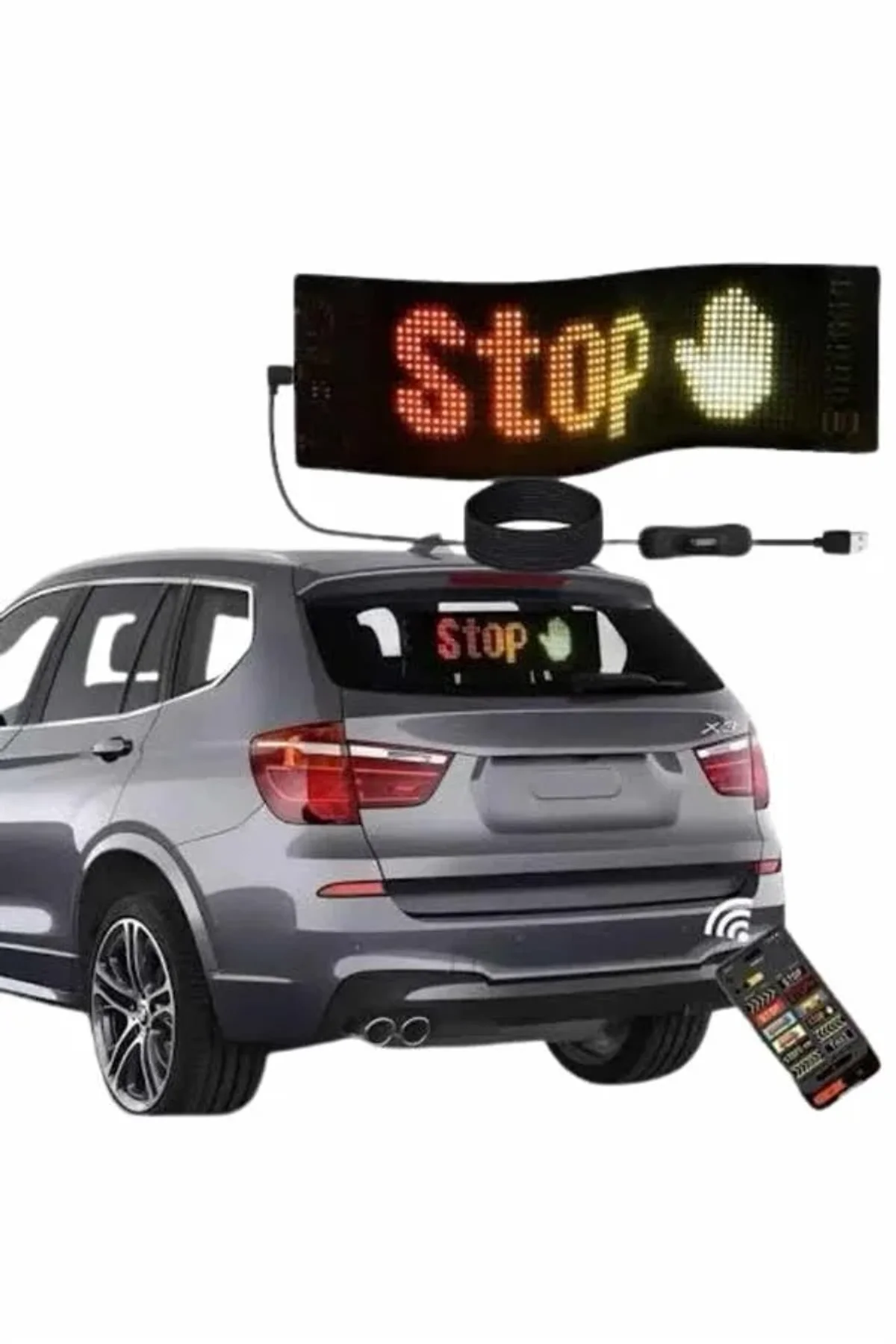 Digital Araba Yazısı Ekran Matrix En Büyük Boy Matrix Led Panel 19*96 Pıxel - Just Cheap Store Görsel 4
