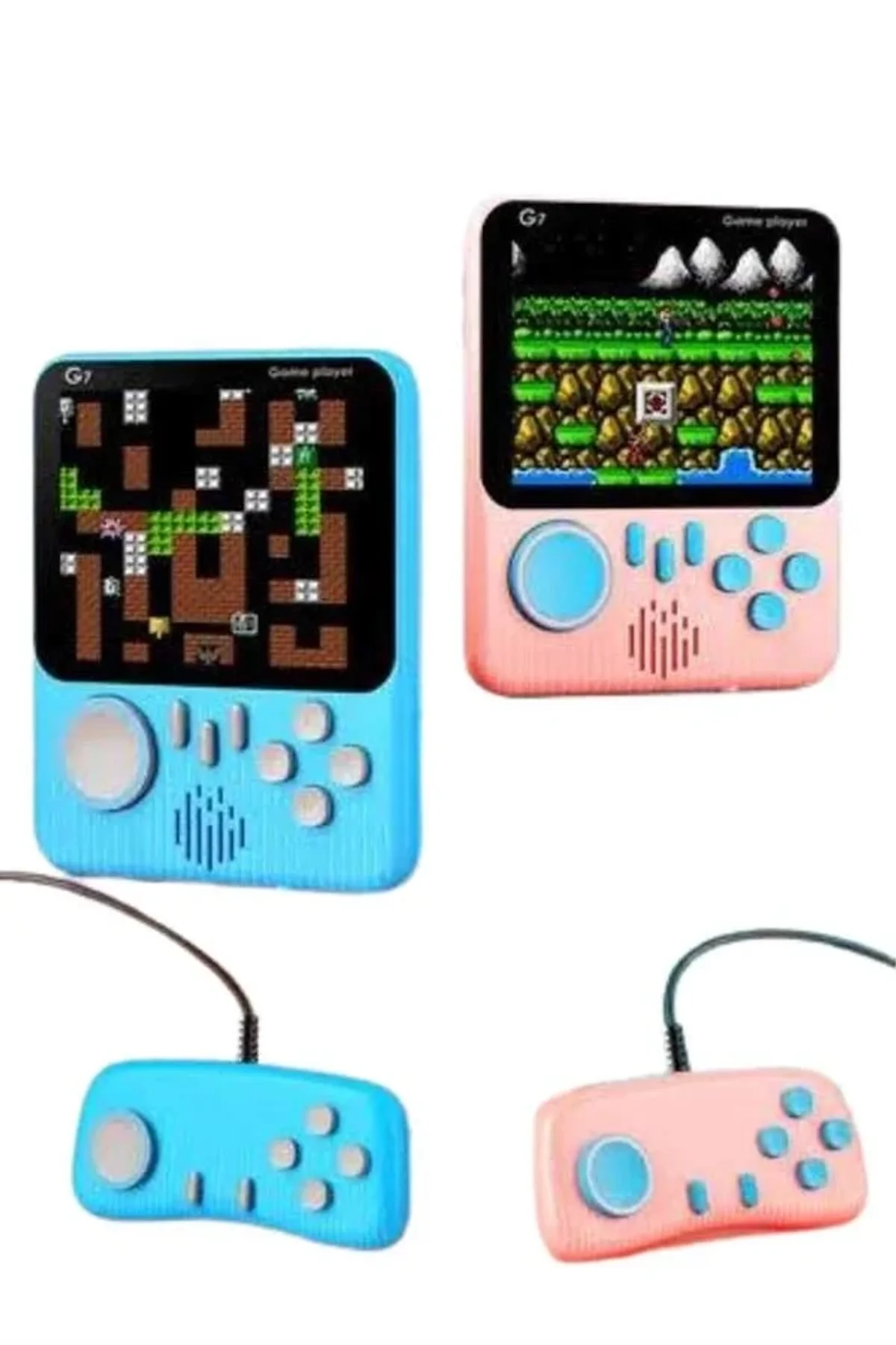 Çift Konsol 666 Adet Retro Oyun El Atarisi Taşınabilir 3.5 İnç Ekran - Just Cheap Store Görsel 2