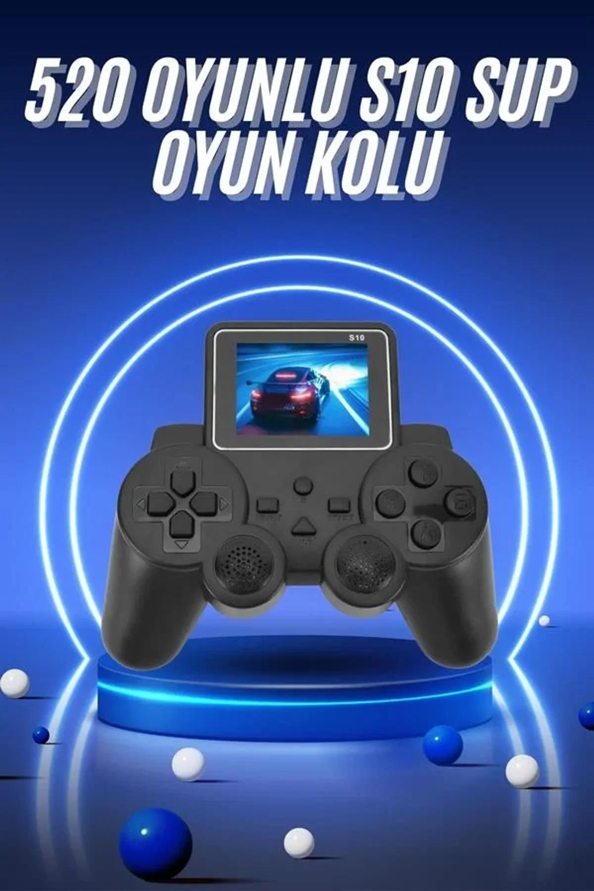 2.4 İnç Ekran 520 Oyunlu Retro Temalı Kablosuz Oyun Kolu El Atarisi - Just Cheap Store Görsel 2