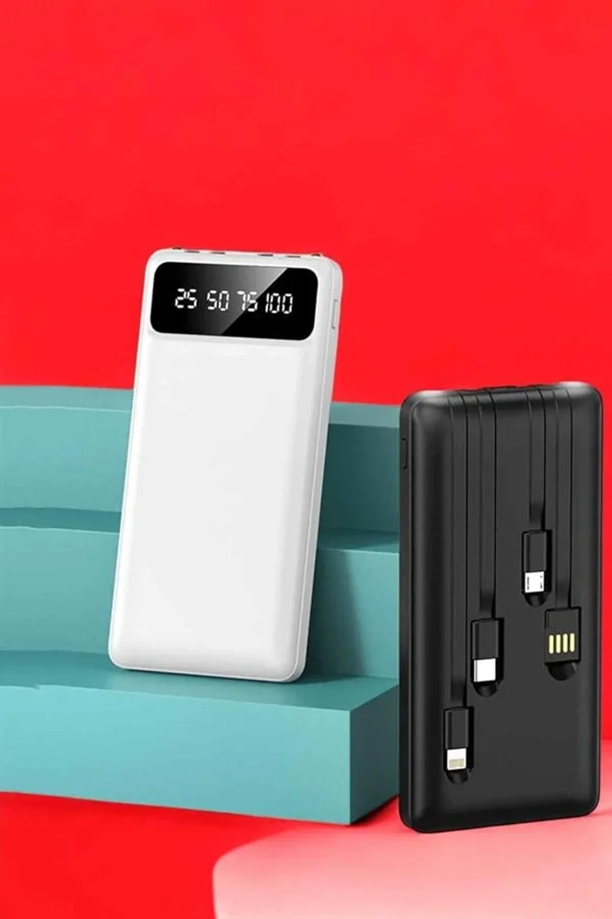 Powerbank 20.000 Mah Lcd Ekran Usb Lightning Type-c Uyumlu İos Ve Android - Just Cheap Store Görsel 5