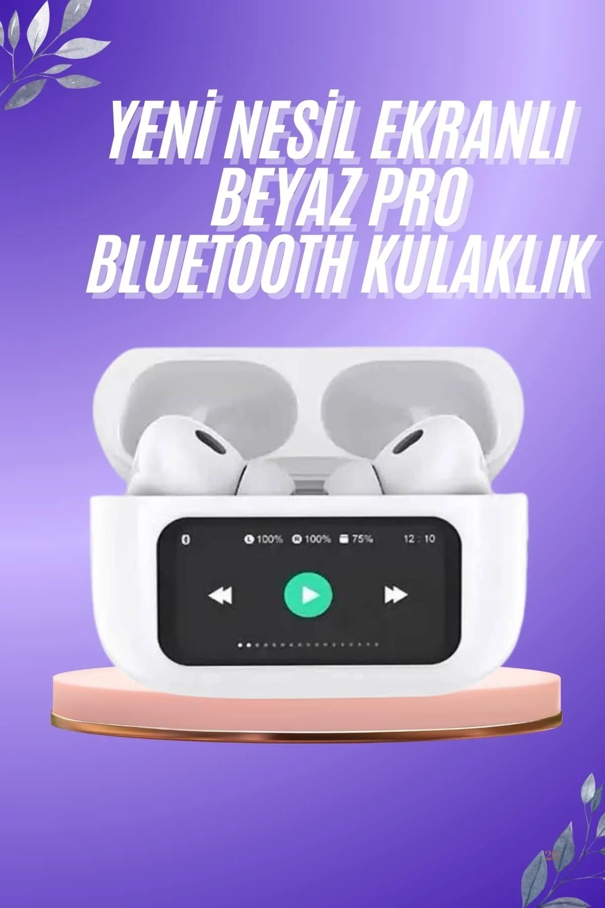 Dokunmatik Ekranlı Anc/enc Yeni Nesil Pro Bluetooth Kulaklık Dokunmatik Ekran - Just Cheap Store Görsel 3
