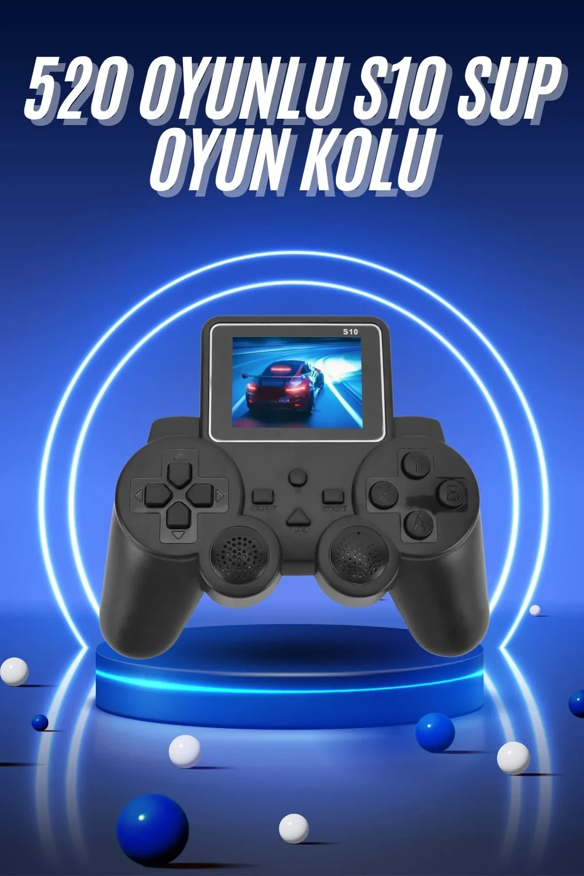 2.4 İnç Ekran 520 Oyunlu Retro Temalı Kablosuz Oyun Kolu El Atarisi - Just Cheap Store Görsel 2