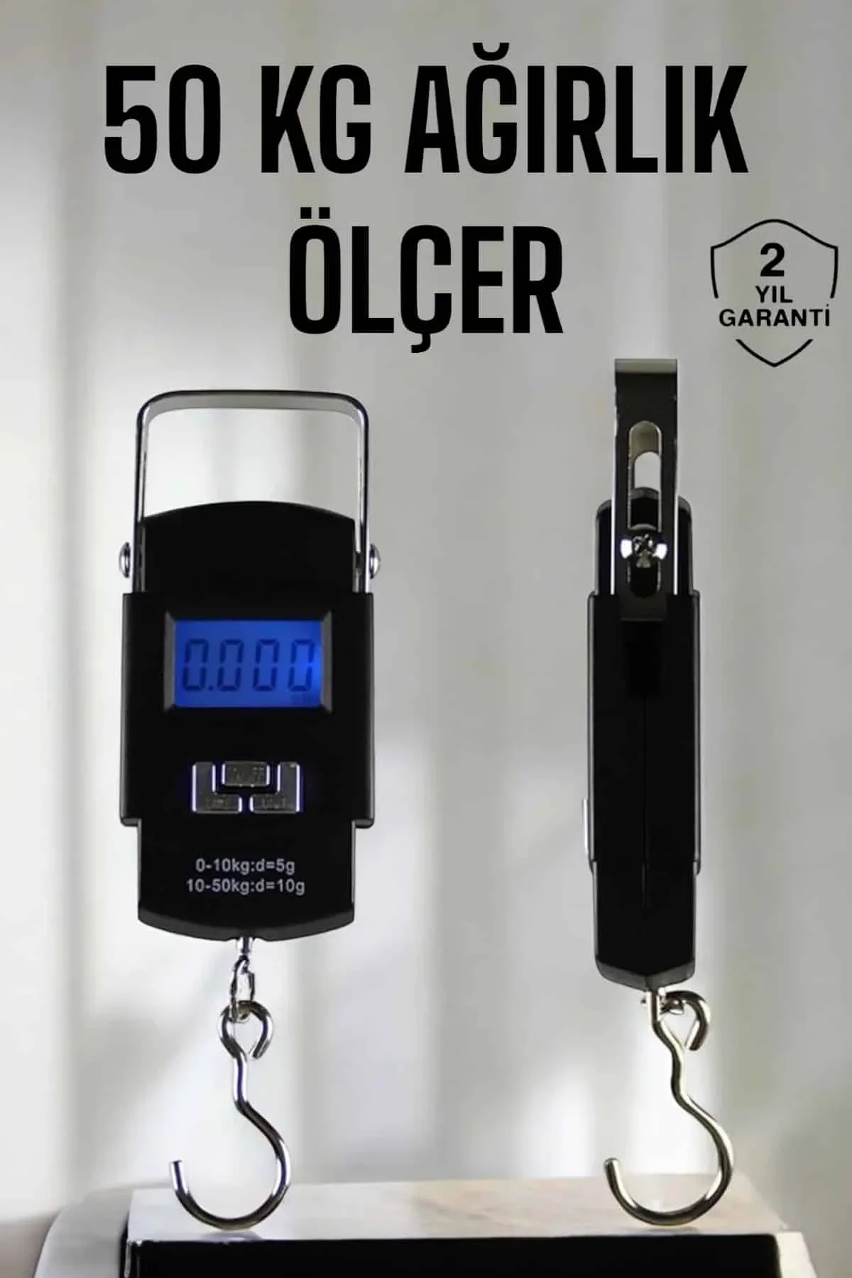 Ağırlık Ölçer 50 Kg El Terazisi El Kantarı Pilli Led Ekran - Just Cheap Store Görsel 2