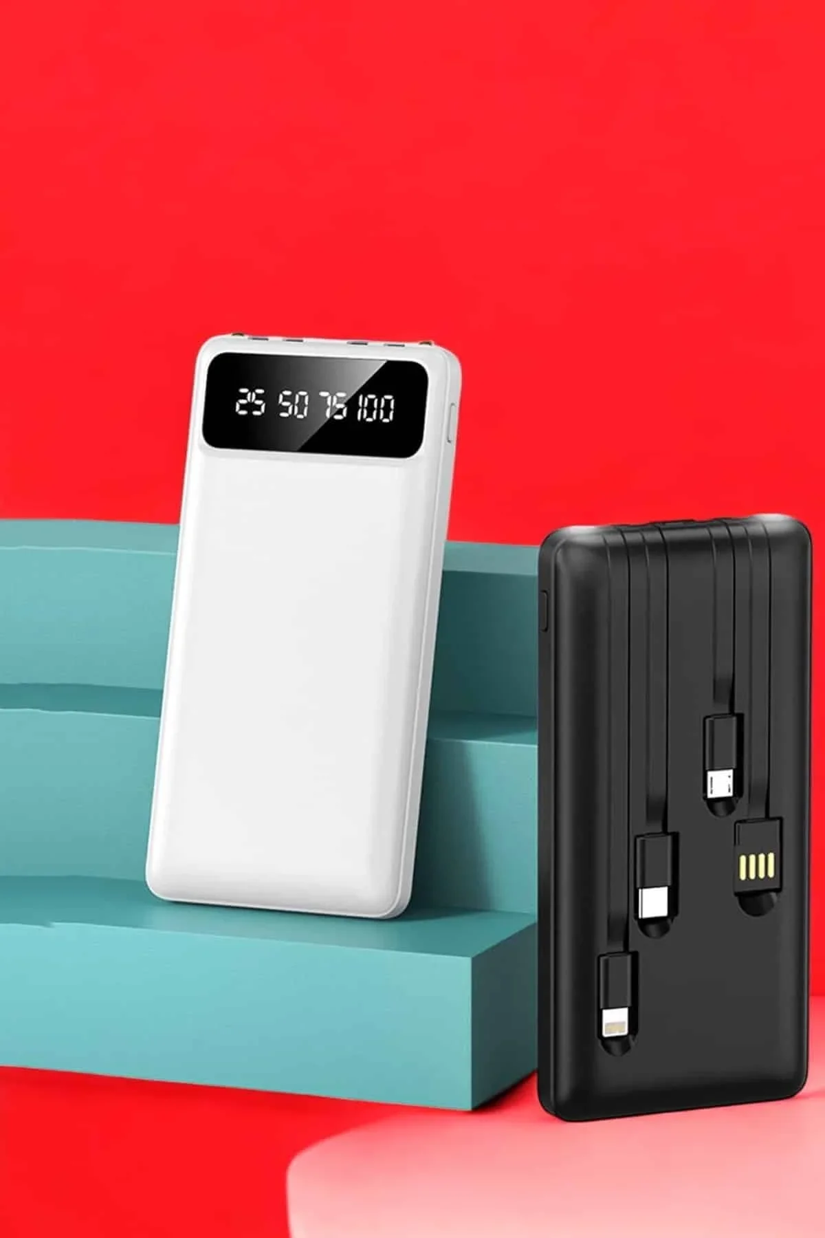 Powerbank 20.000 Mah Lcd Ekran Usb Lightning Type-c Uyumlu İos Ve Android - Just Cheap Store Görsel 5