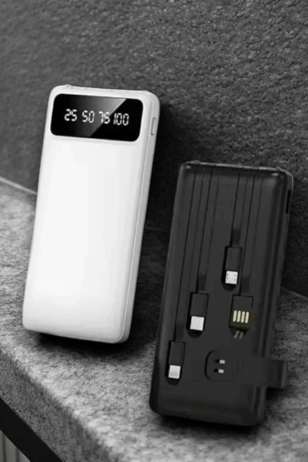 Powerbank 20.000 Mah Lcd Ekran Usb Lightning Type-c Uyumlu İos Ve Android - Just Cheap Store Görsel 2