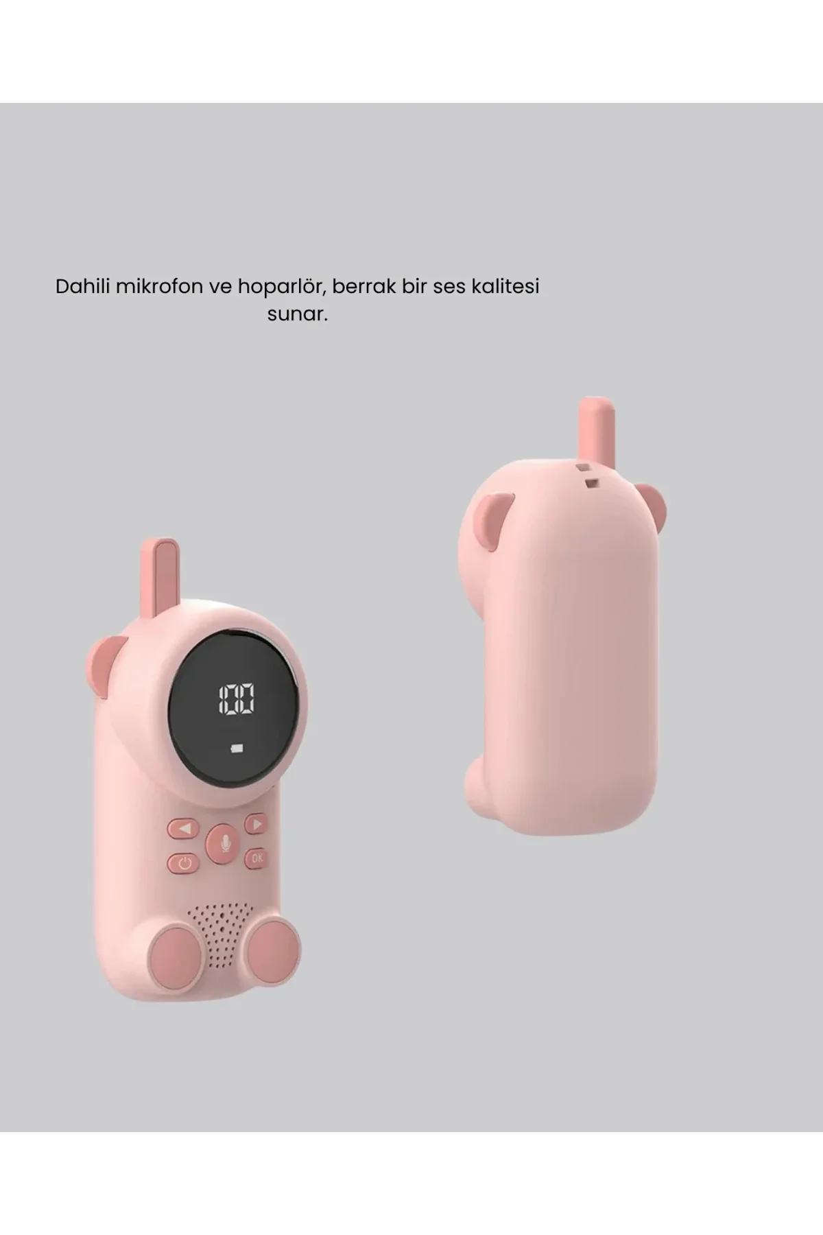 Bebek Telsizi Lcd Ekran Vox İki Yönlü İletişim Usb Şarj Hafif - Just Cheap Store Görsel 4