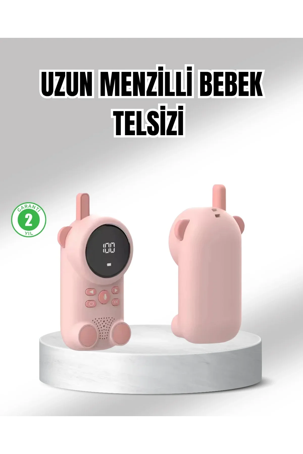 Uzun Menzilli Bebek Telsizi 1-3 Km Çekim 22 Kanal Lcd Ekran Vox Şarjlı - Just Cheap Store Görsel 2