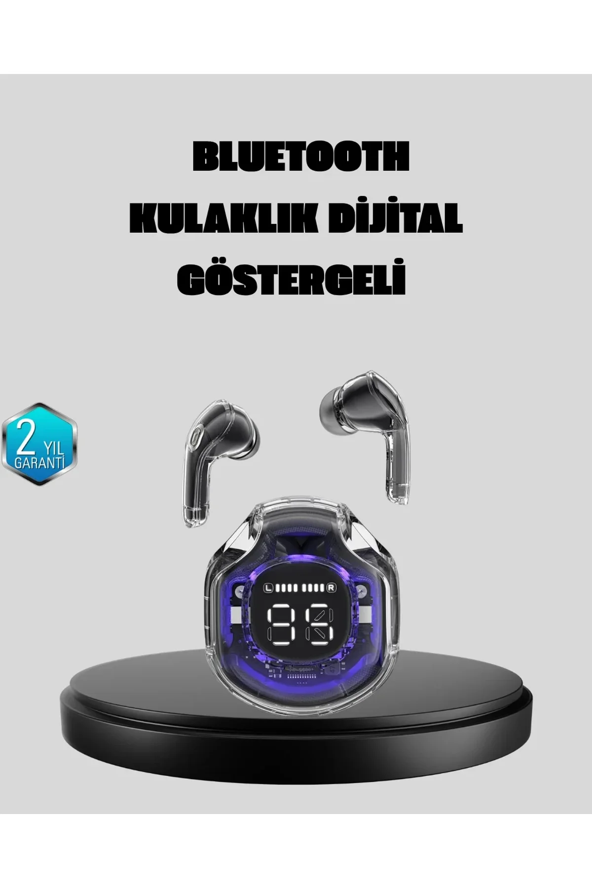 Enc Mikrofonlu Kablosuz Kulaklık Dokunmatik Kontrol Ve Led Ekran Şarj Kutulu - Just Cheap Store Görsel 2