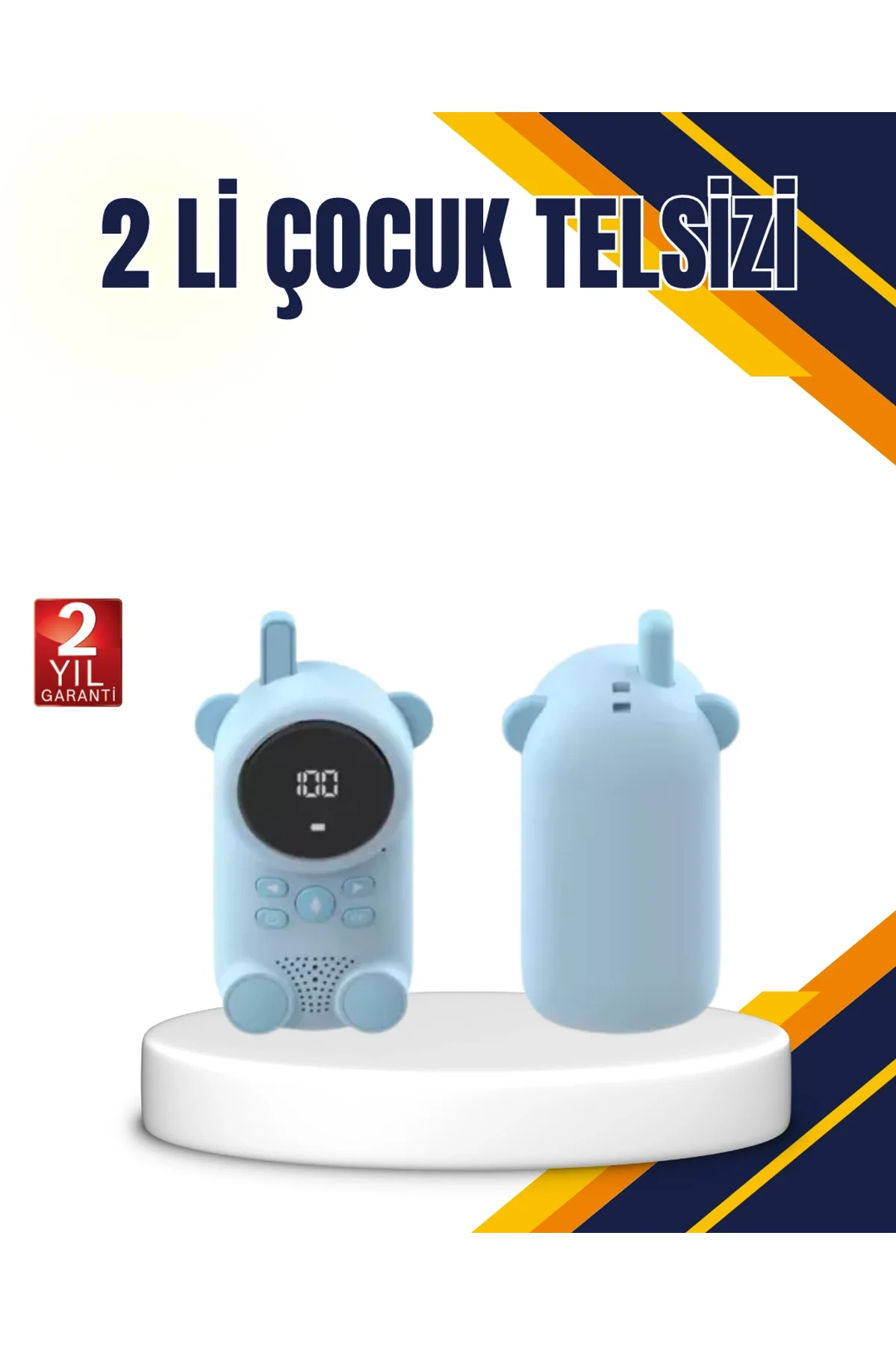 Çocuk Ve Bebek Telsizi – 22 Kanal, Vox Modu, Usb Şarjlı, Renkli Ekran