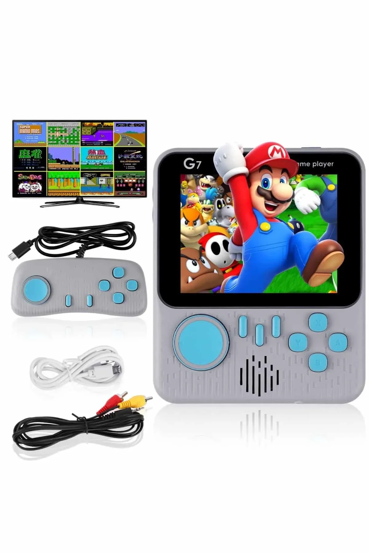 Çift Konsol 666 Adet Retro Oyun El Atarisi Taşınabilir 3.5 İnç Ekran - Just Cheap Store Görsel 2