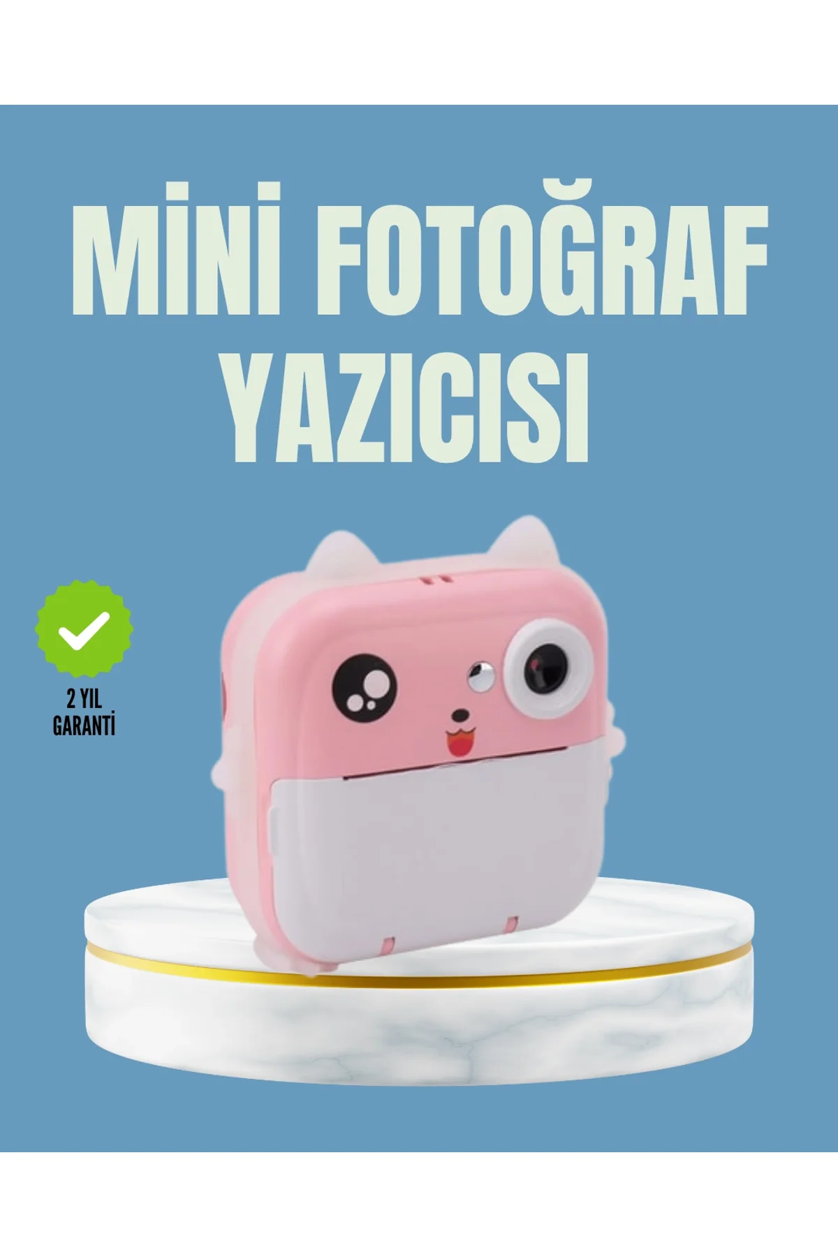 Anında Baskı Ve Yüksek Çözünürlüklü Çift Lensli Fotoğraf Makinesi
