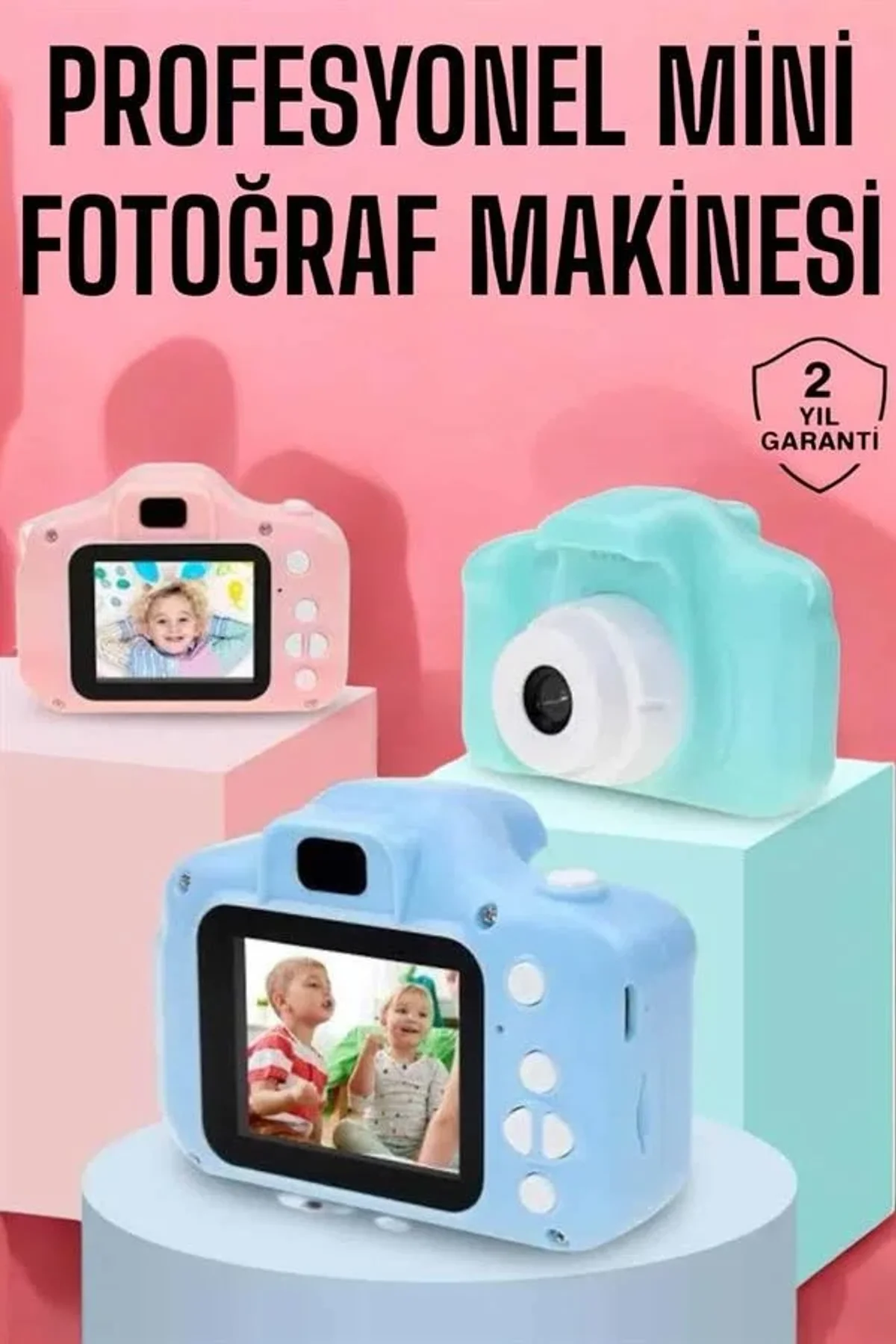 Çocuklara Özel Dijital Fotoğraf Makinesi Mini 1080p Hd Kaliteli - Just Cheap Store Görsel 2