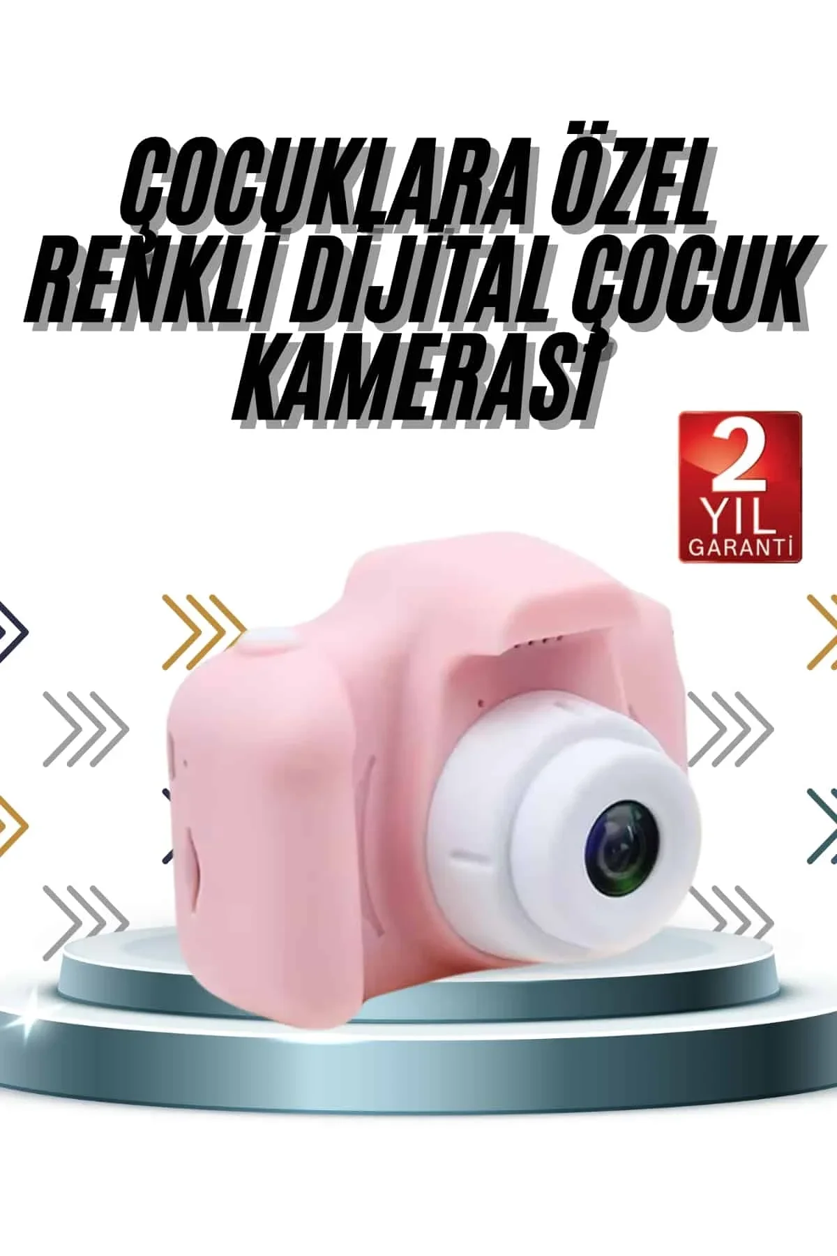 Çocuklara Özel Fotoğraf Ve Video Çeken Mini Çok Renkli Fotoğraf Makinesi - Just Cheap Store Görsel 2