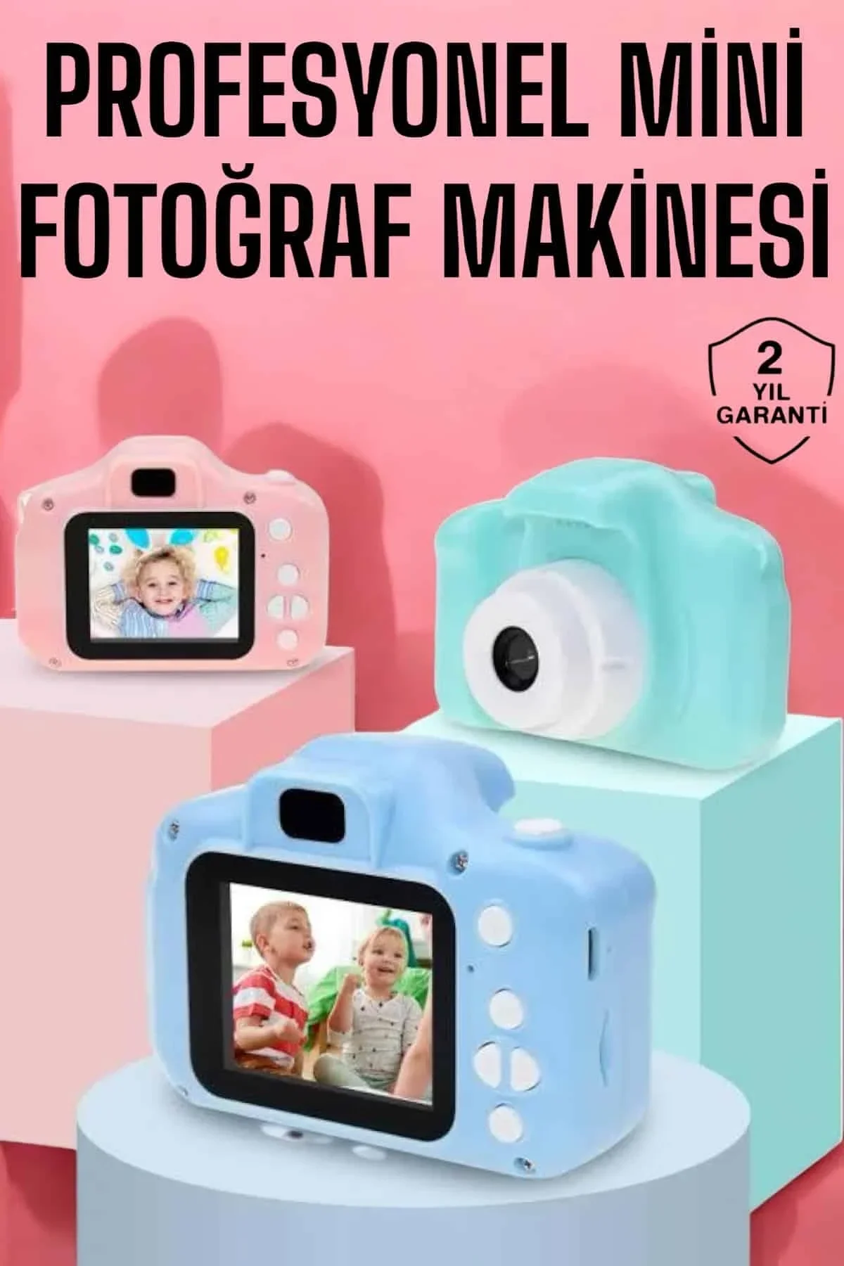 Çocuklara Özel Dijital Fotoğraf Makinesi Mini 1080p Hd Kaliteli - Just Cheap Store Görsel 2