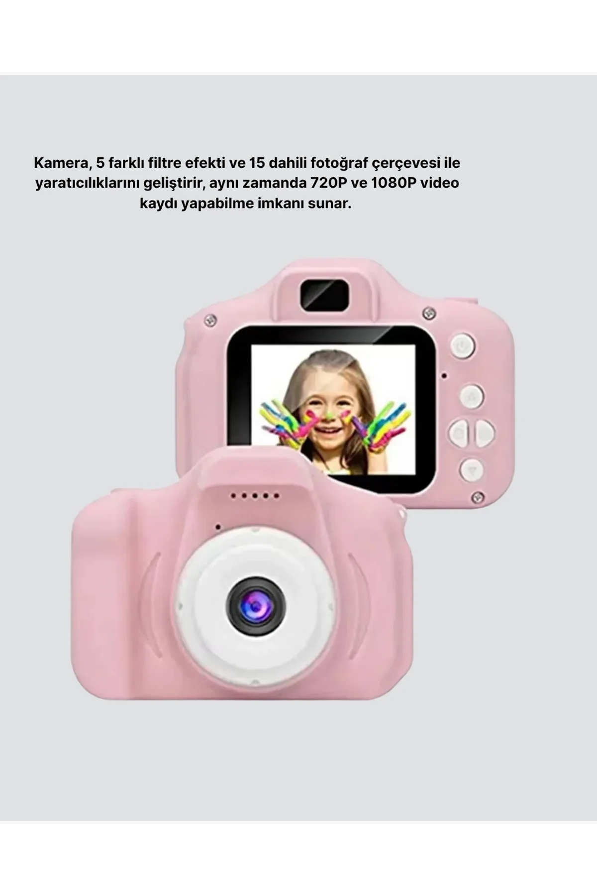 Çocuklar İçin Mini Fotoğraf Makinesi 8mp 1080p Video Ve Darbeye Dayanıklı - Just Cheap Store Görsel 3