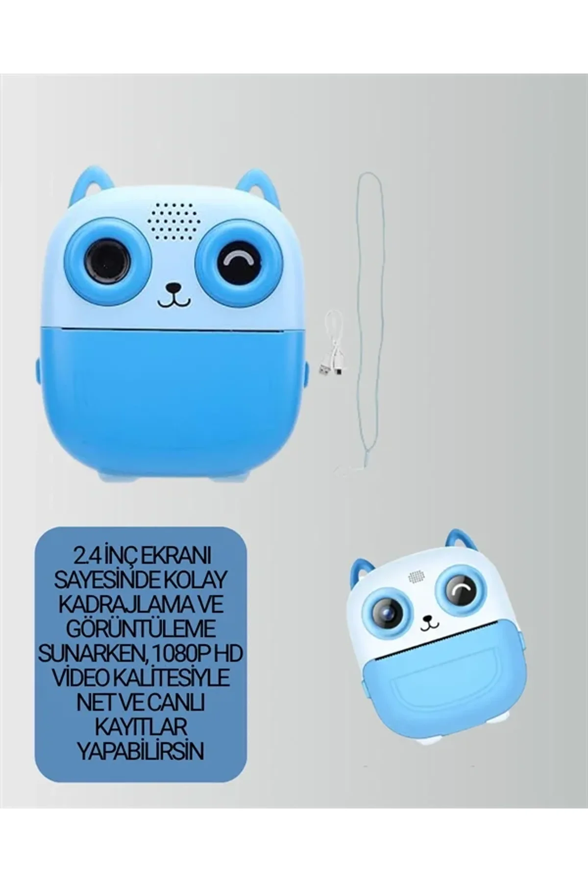 Termal Yazıcılı Dijital Kamera – Usb Şarjlı, Hd Video Destekli - Just Cheap Store Görsel 4