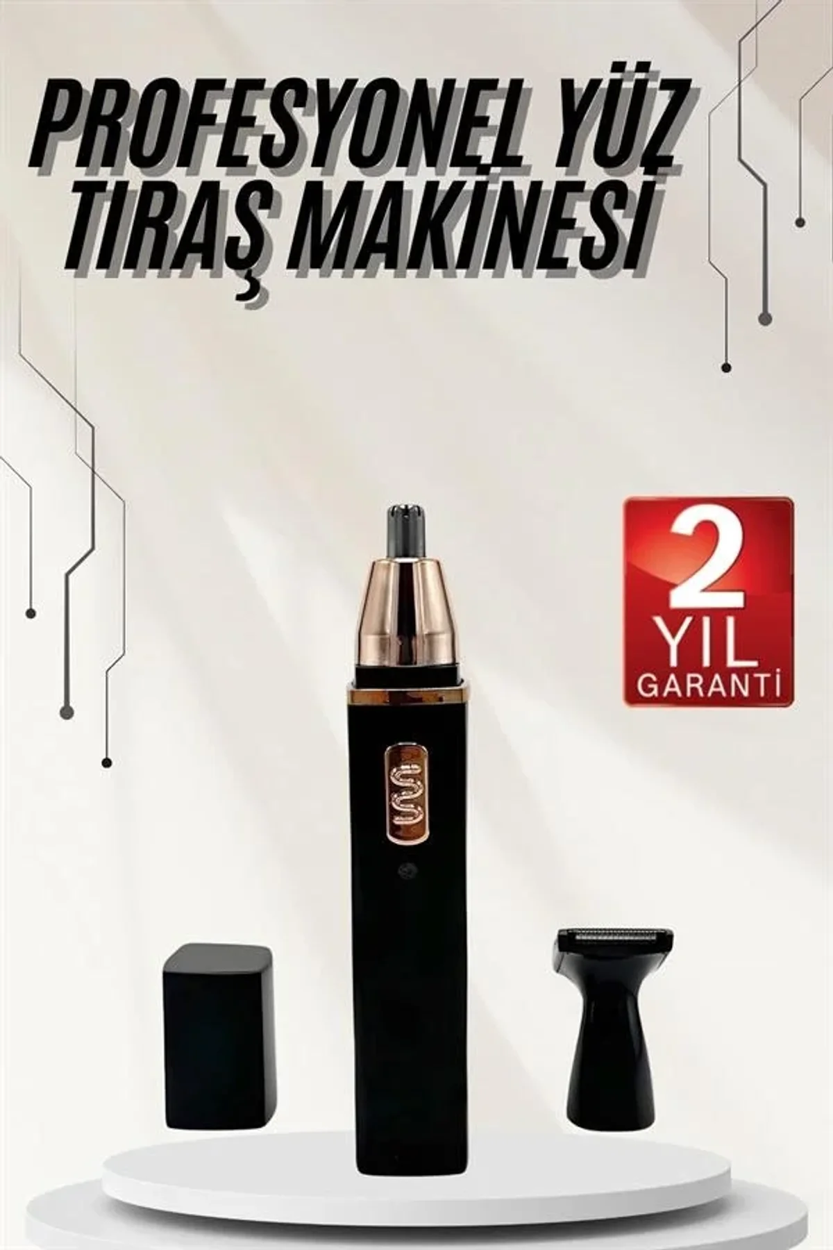 Kulak Burun Tıraş Makinesi Taşınabilir Şarjlı 3 Başlıklı Uzun Ömürlü - Just Cheap Store Görsel 3