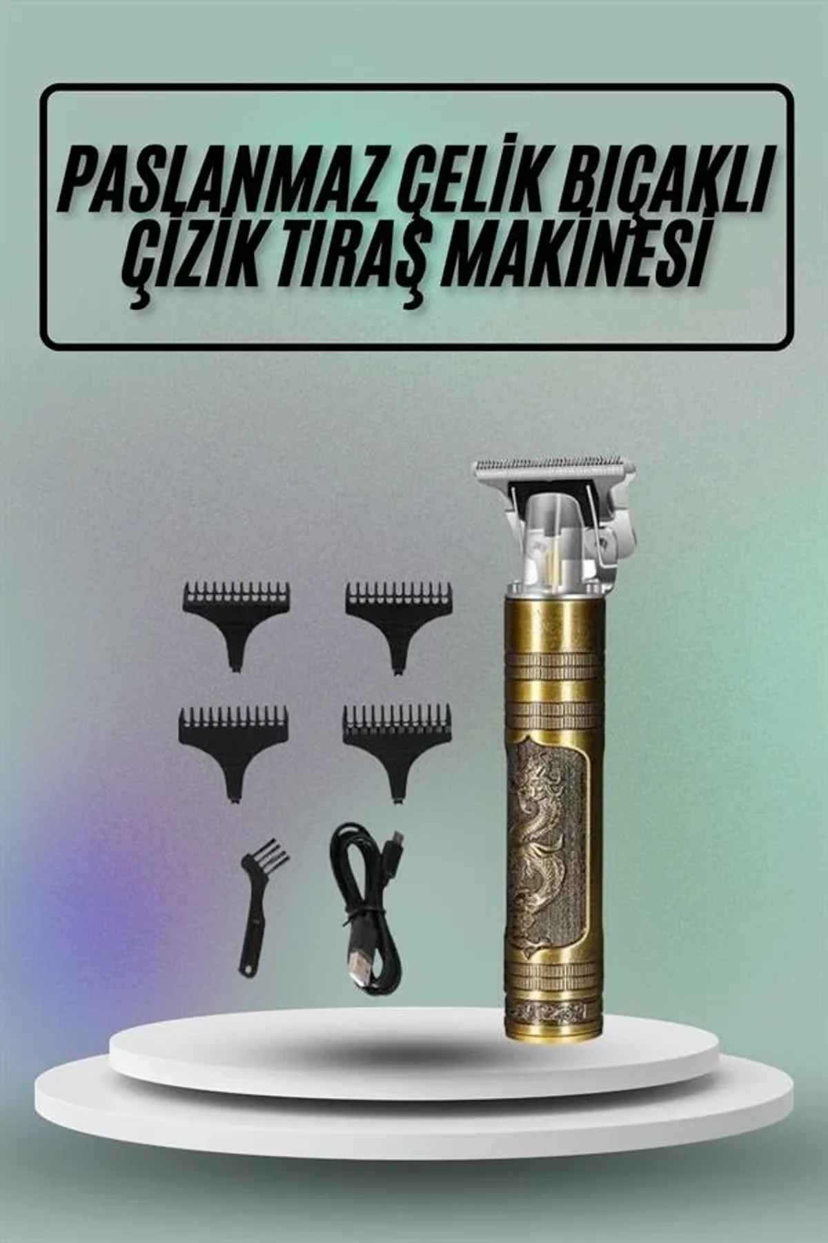 Saç Sakal Vücut Tıraş Makinesi Çizik Atma Makinesi Paslanmaz Çelik - Just Cheap Store Görsel 2