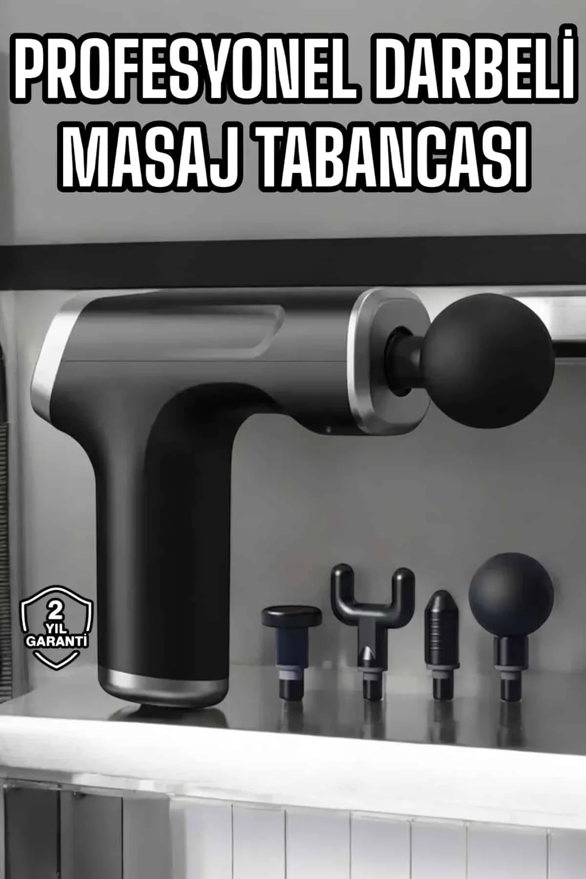 Masaj Tabancası 4 Başlıklı Kas Ve Vücut Ağrıları İçin Şarjlı Darbeli - Just Cheap Store Görsel 2