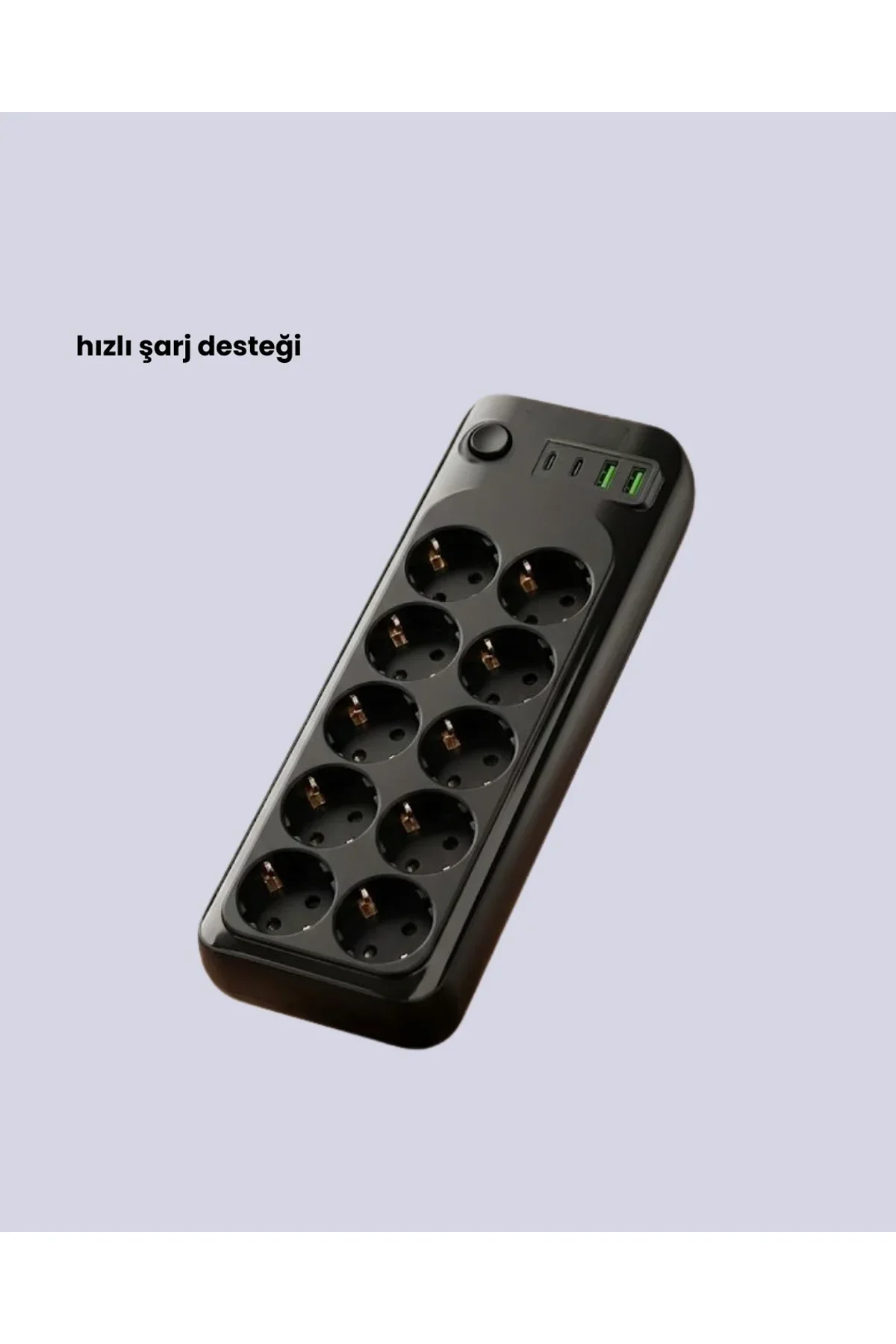 Usb Type-c Destekli 10’lu Grup Priz Termal Korumalı 2m Kablo 2500w - Just Cheap Store Görsel 5
