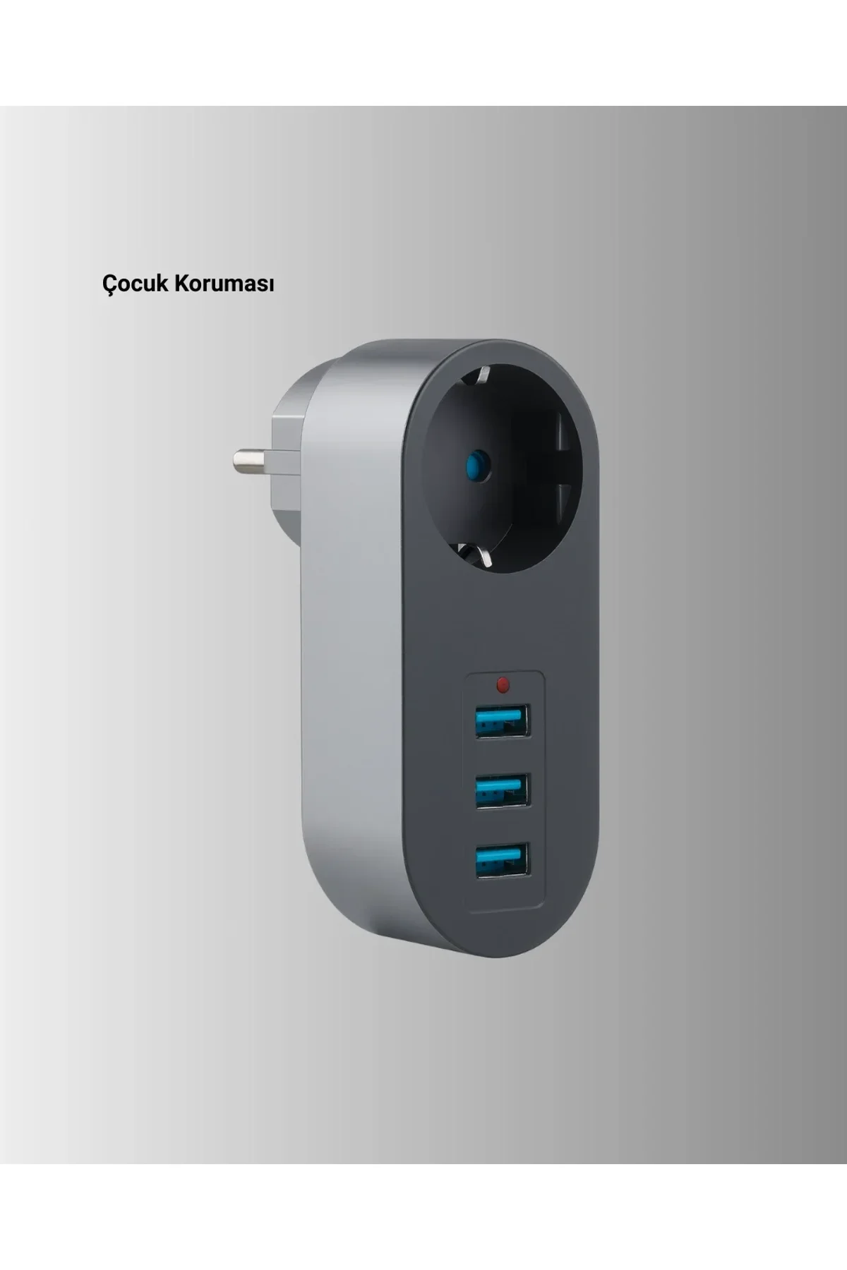 Çocuk Korumalı Termal Priz – 3'lü Usb Şarj Ve Akım Koruması - Just Cheap Store Görsel 4